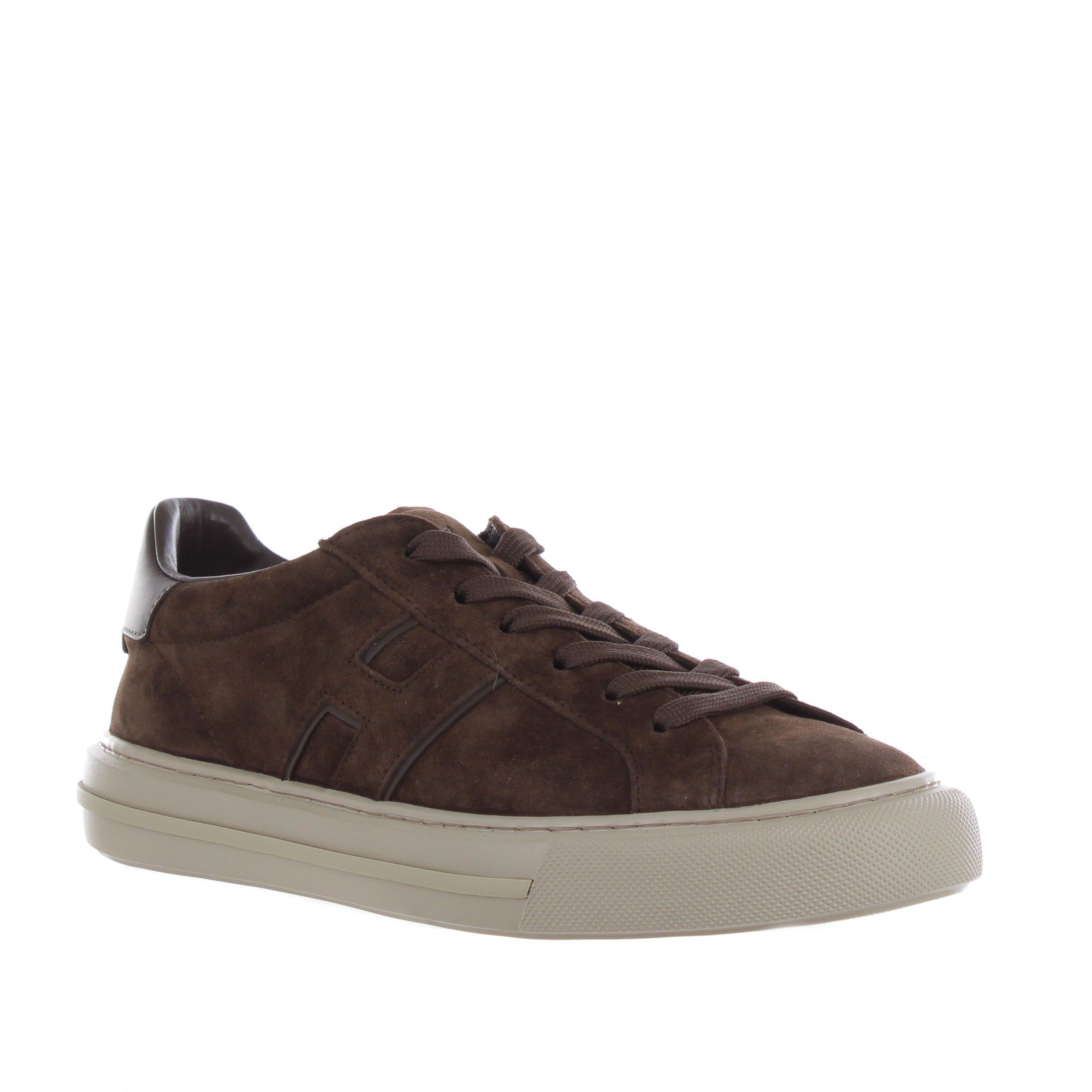 Hogan sneaker h691 in camoscio da uomo