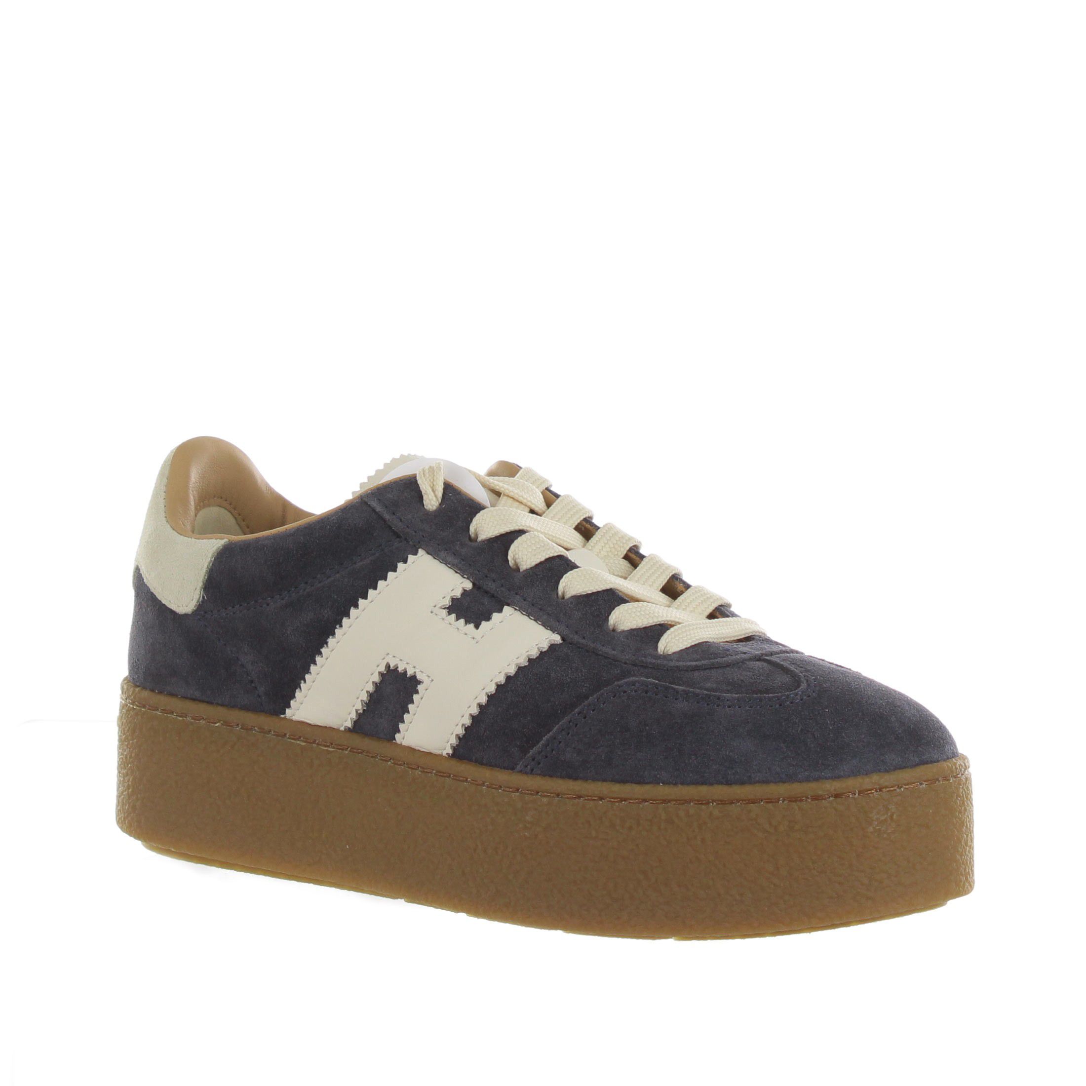 Hogan sneaker h698 in camoscio da donna