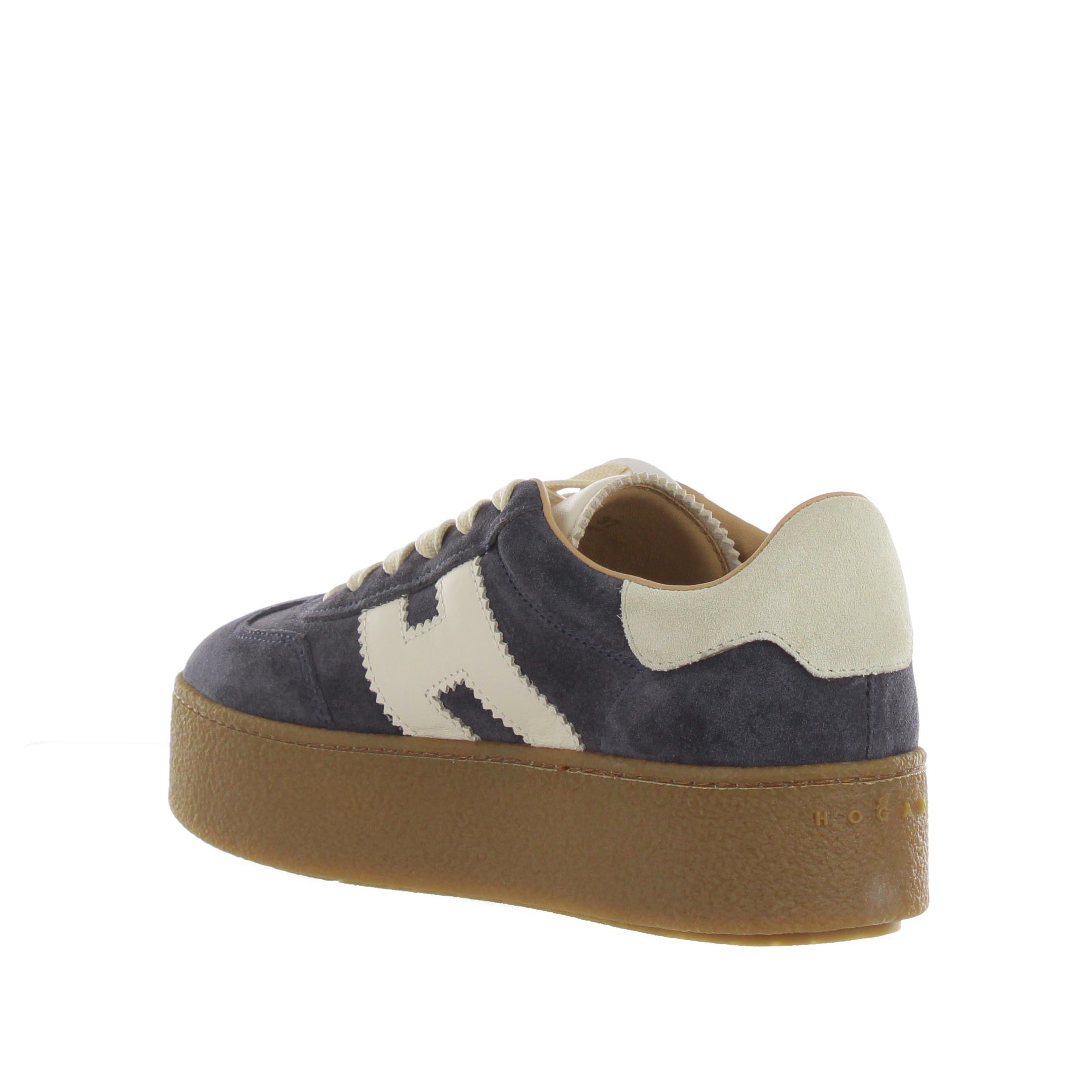 Hogan sneaker h698 in camoscio da donna