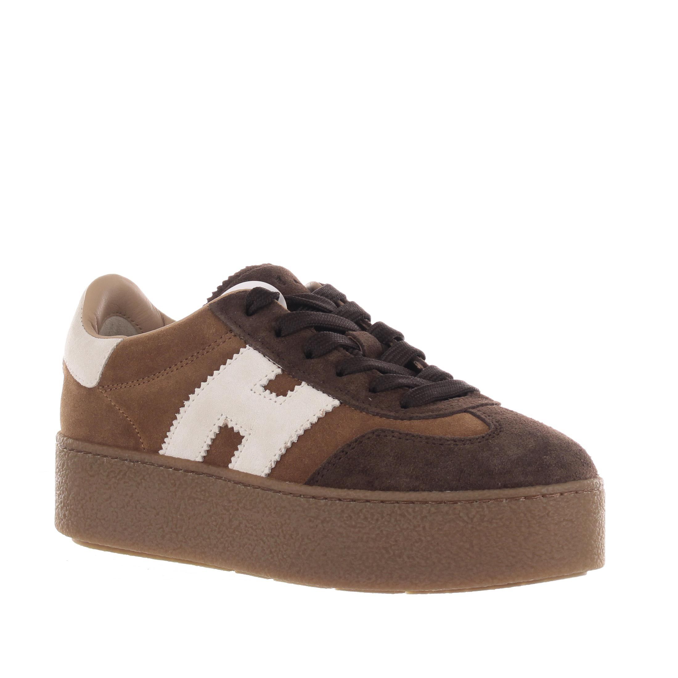 Hogan sneaker h698 in camoscio da donna