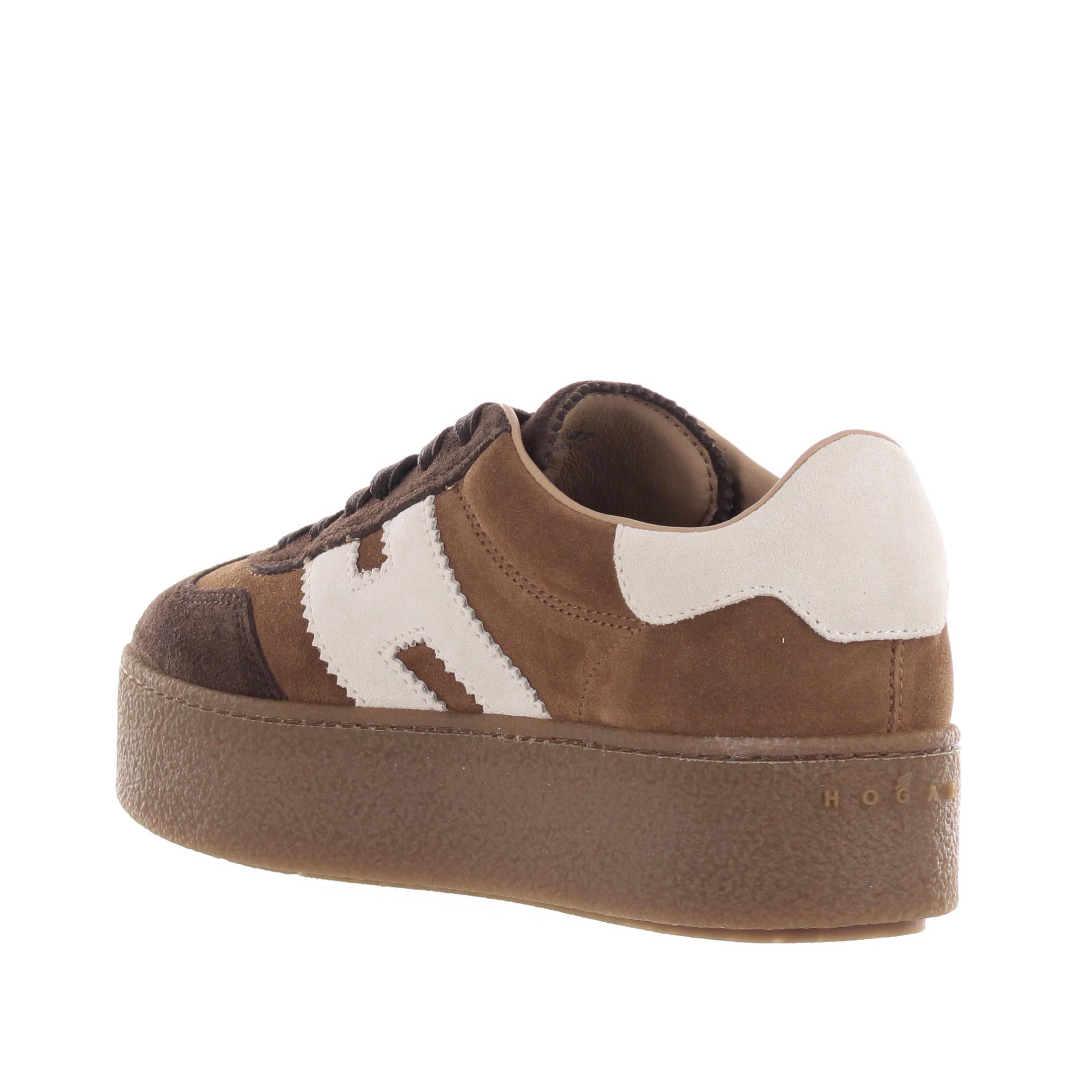Hogan sneaker h698 in camoscio da donna