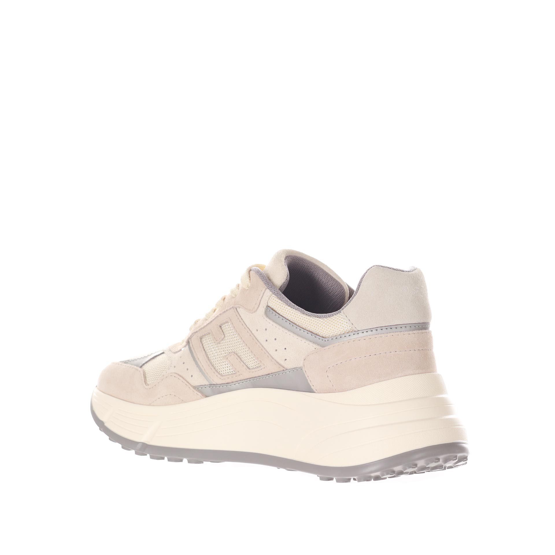 Hogan sneaker hi-fi in camoscio e tessuto tecnico da donna