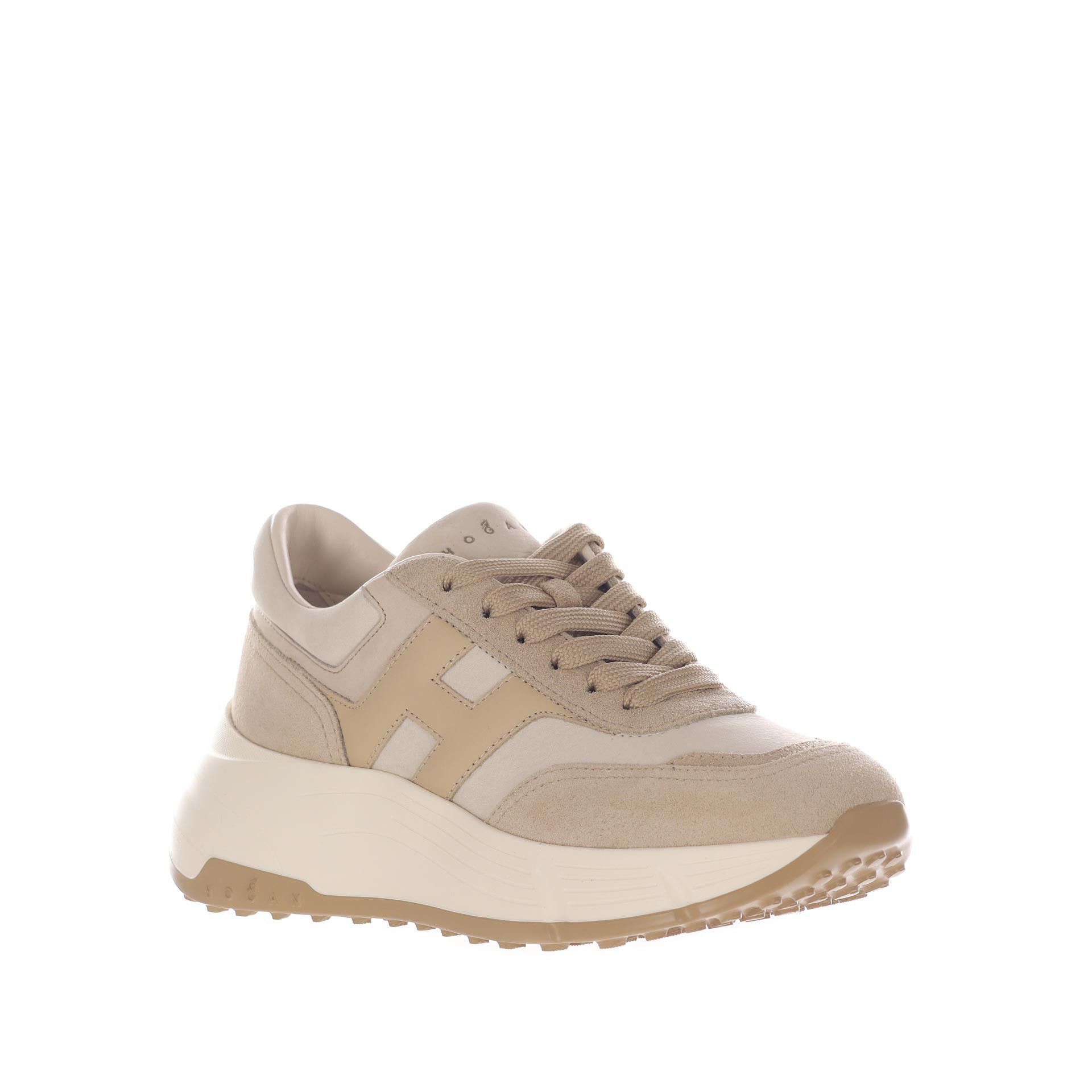 Hogan sneaker hi-fi in camoscio da donna