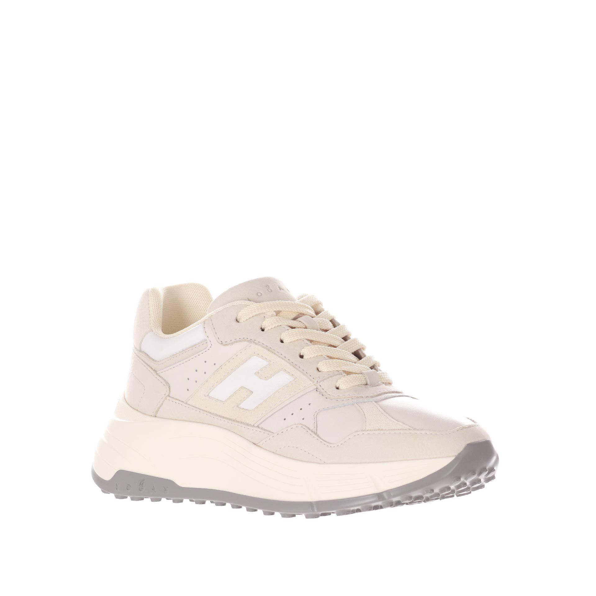 Hogan sneaker hi-fi in nabuk e pelle da donna