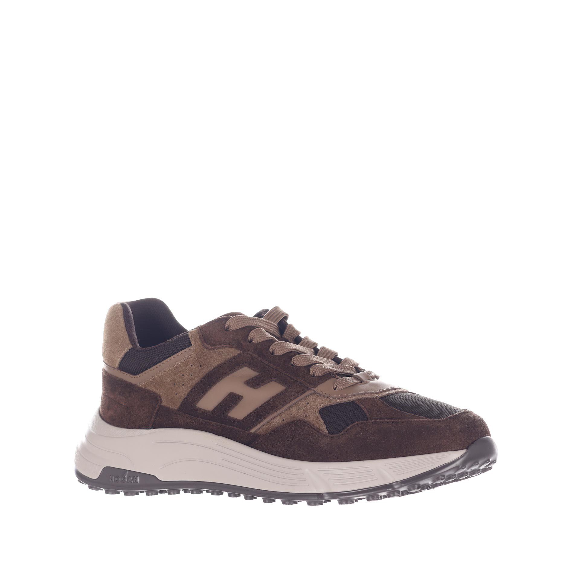 Hogan sneaker hogan hyperlight in camoscio da uomo