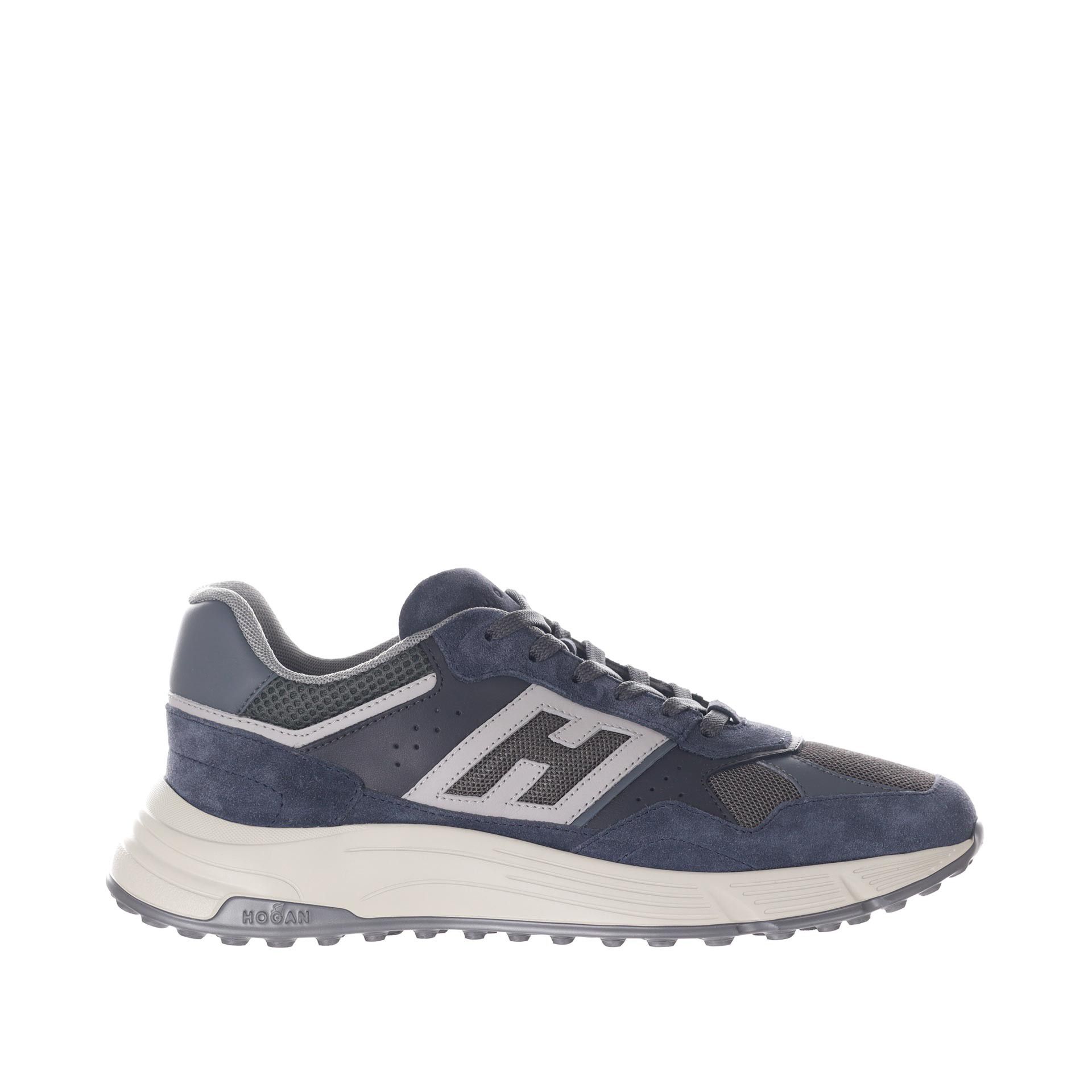 Hogan sneaker hyperlight in camoscio e tessuto tecnico da uomo