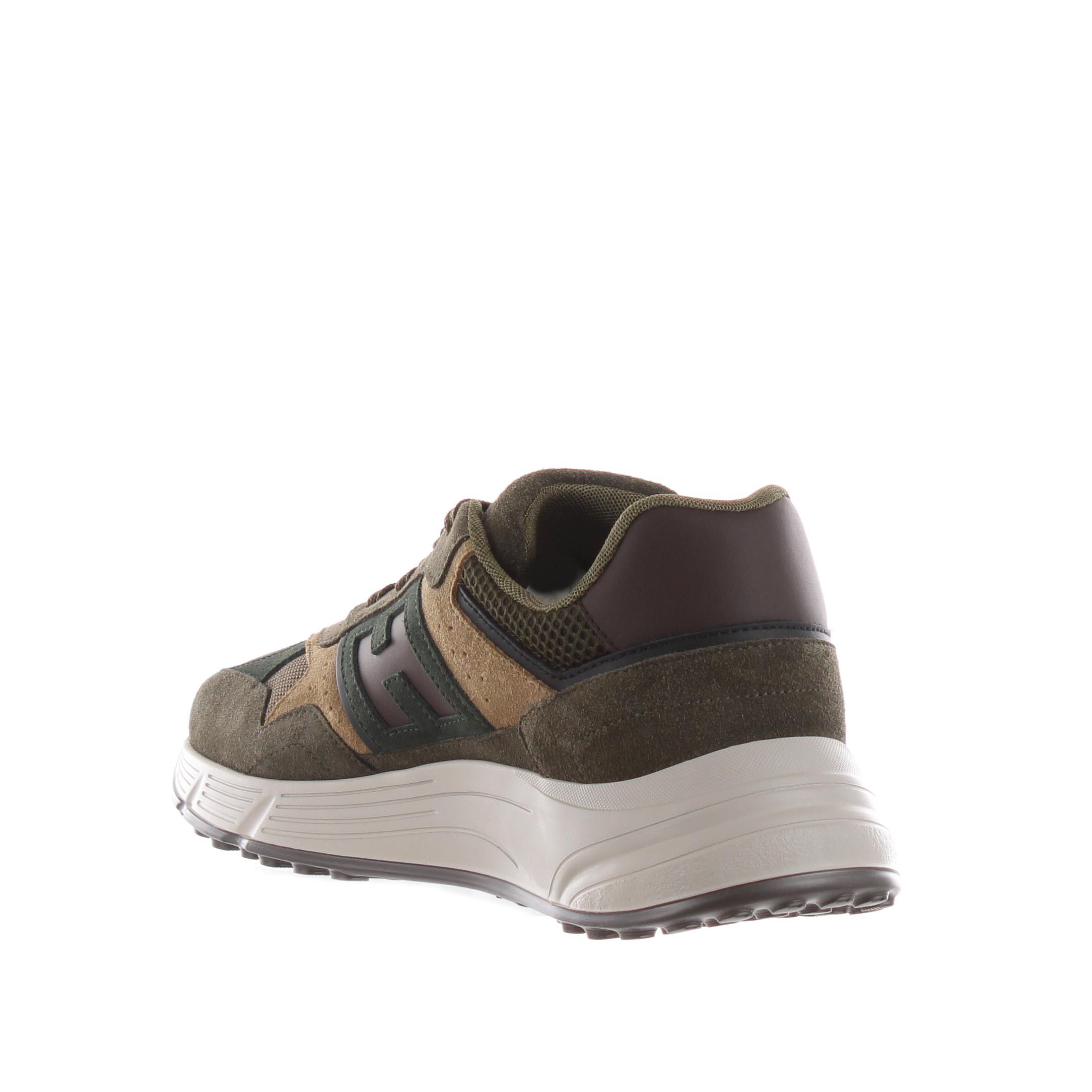 Hogan sneaker hyperlight in camoscio e tessuto tecnico da uomo