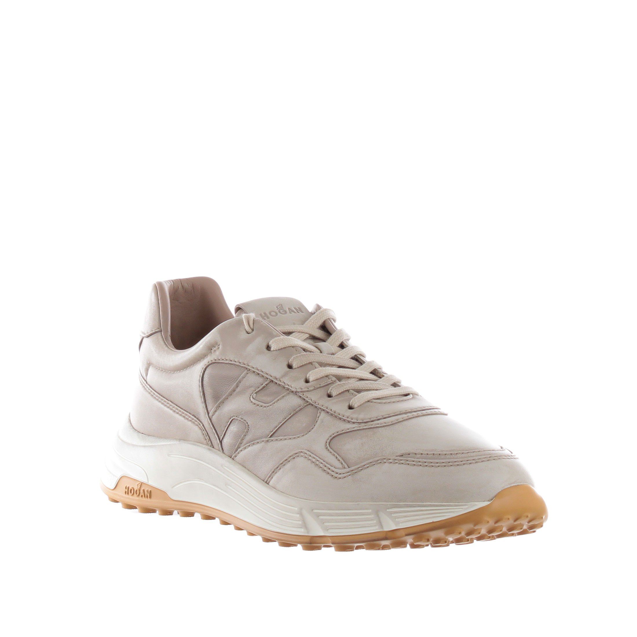Hogan sneaker hyperlight in pelle vintage da uomo