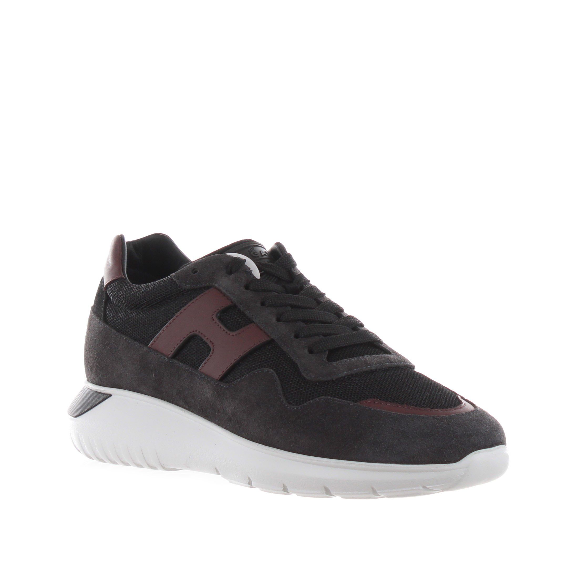 Hogan sneaker interactive in camoscio da uomo