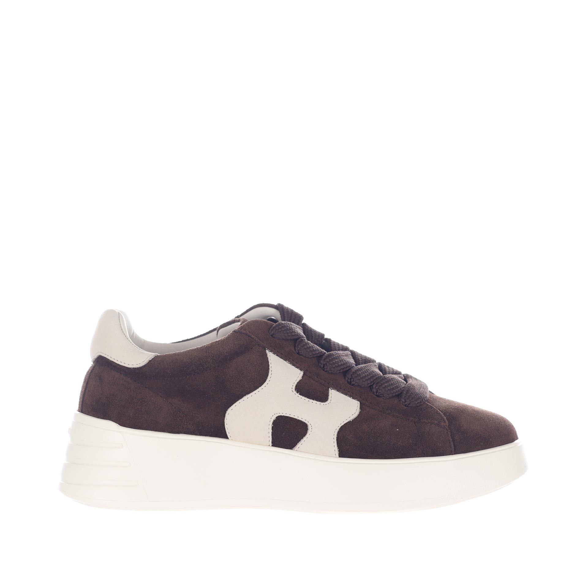 Hogan sneaker rebel h562 in camoscio da donna