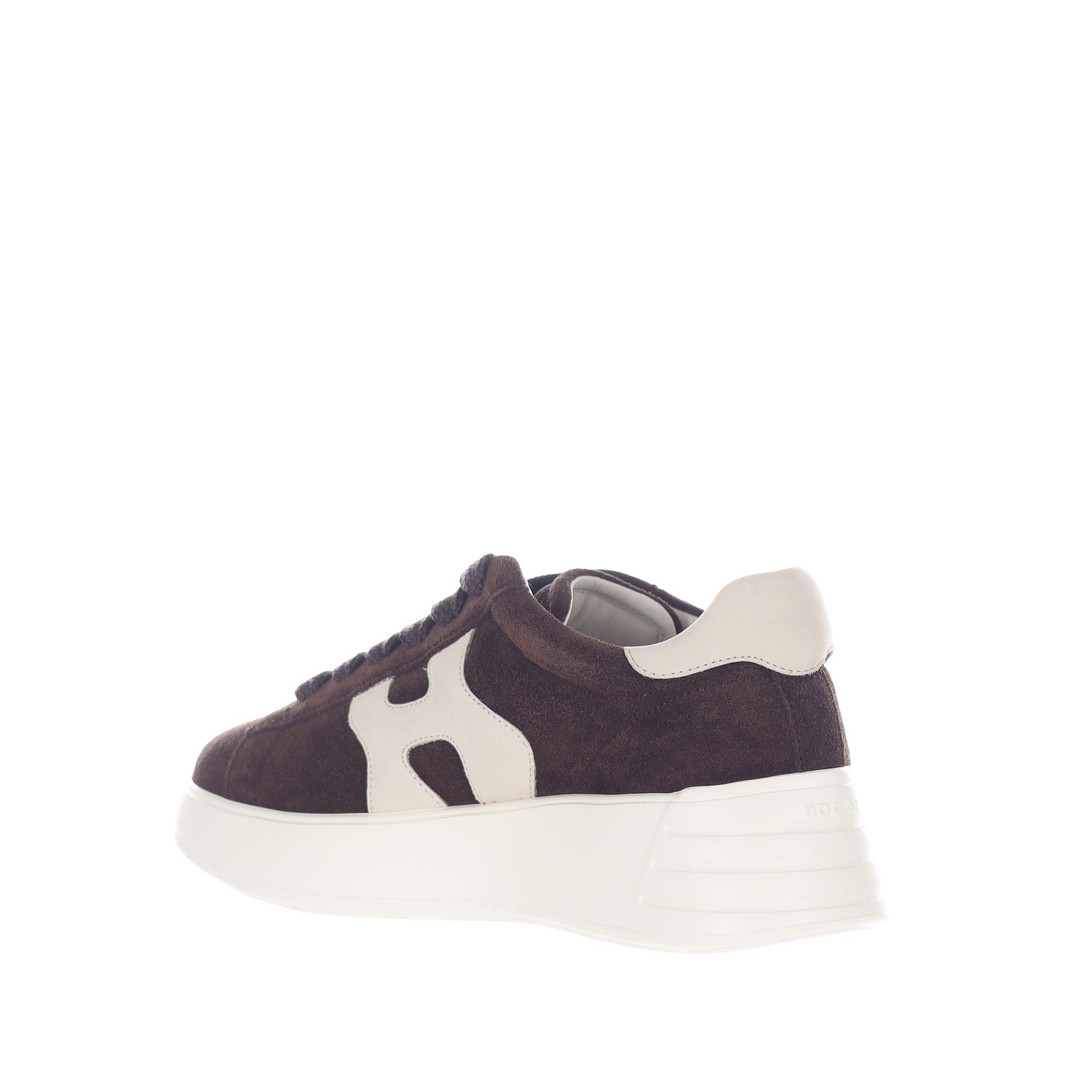 Hogan sneaker rebel h562 in camoscio da donna