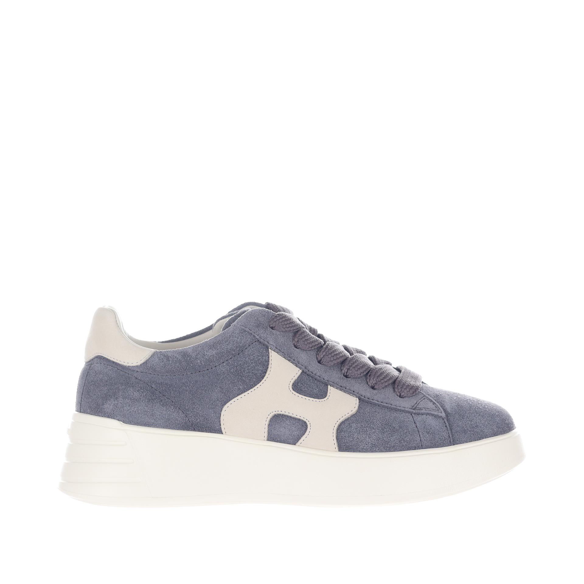 Hogan sneaker rebel h562 in camoscio da donna