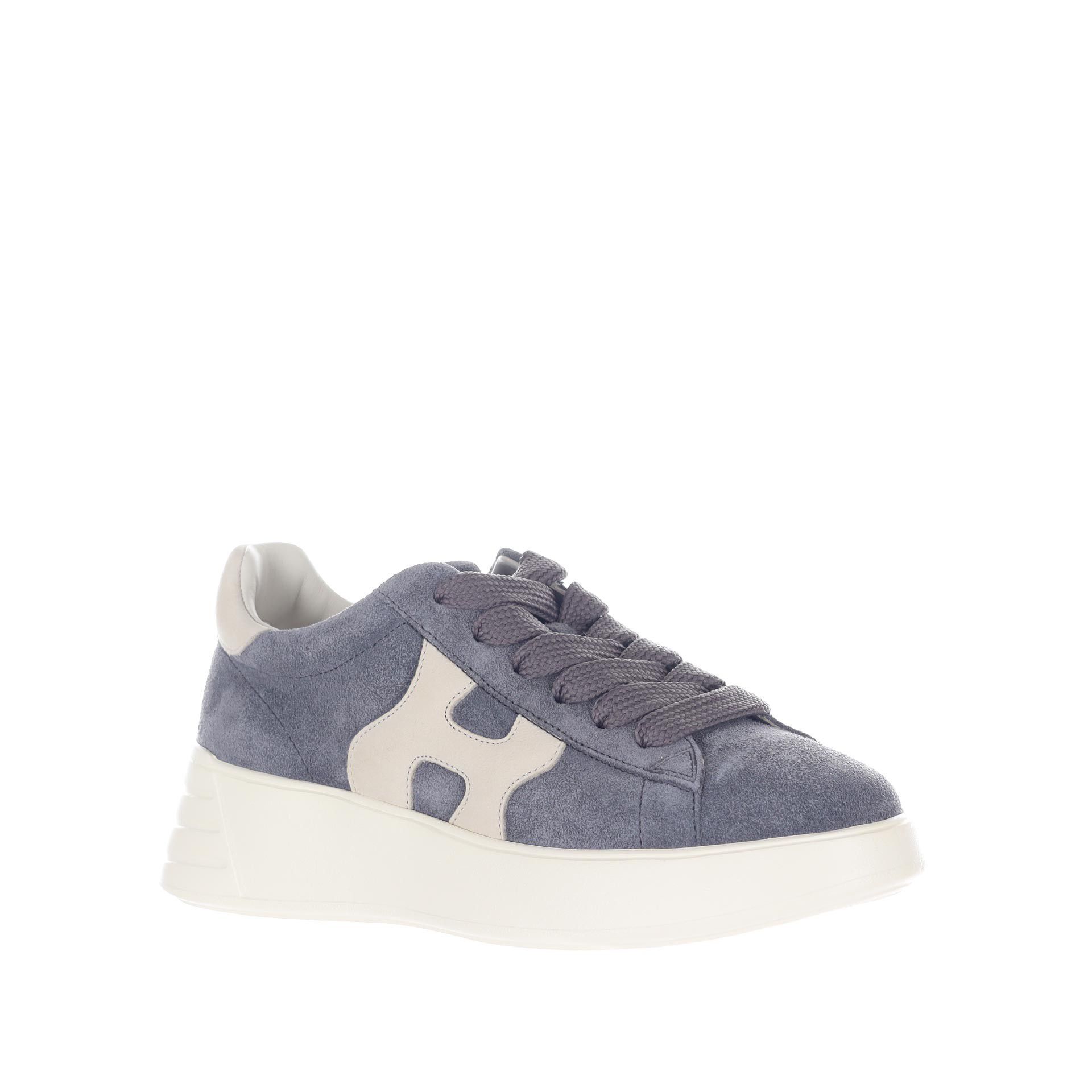 Hogan sneaker rebel h562 in camoscio da donna