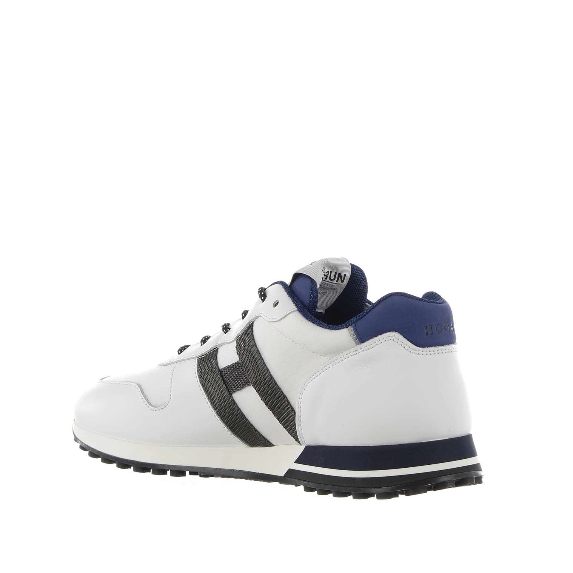 Hogan sneakers h383 in pelle e tessuto tecnico da uomo