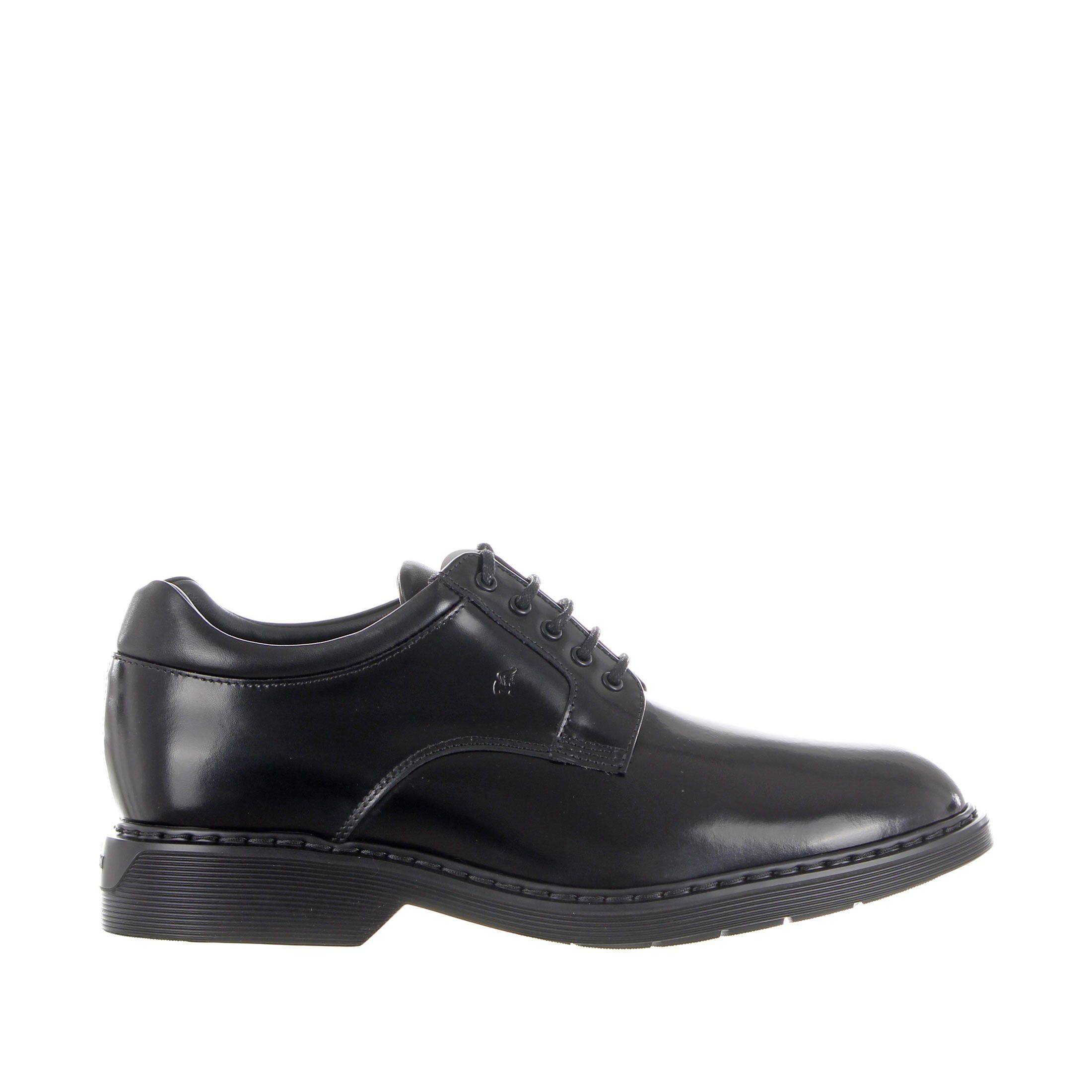 Hogan stringata derby h576 in pelle da uomo