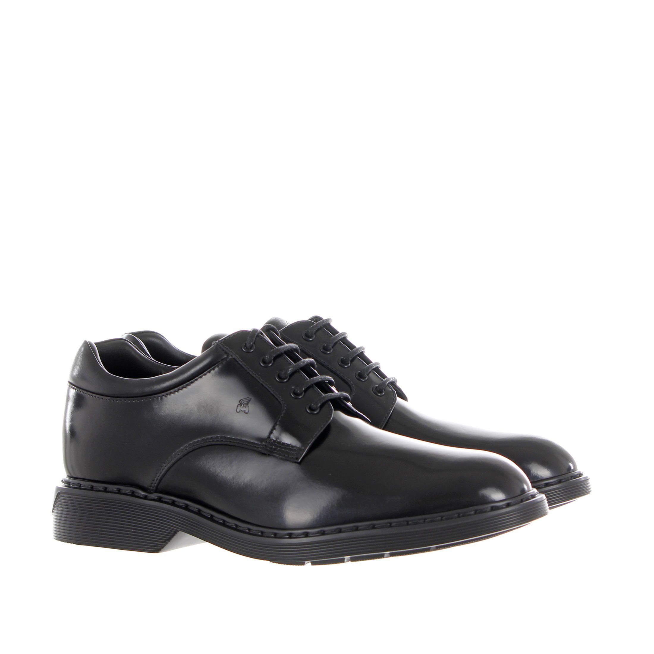 Hogan stringata derby h576 in pelle da uomo