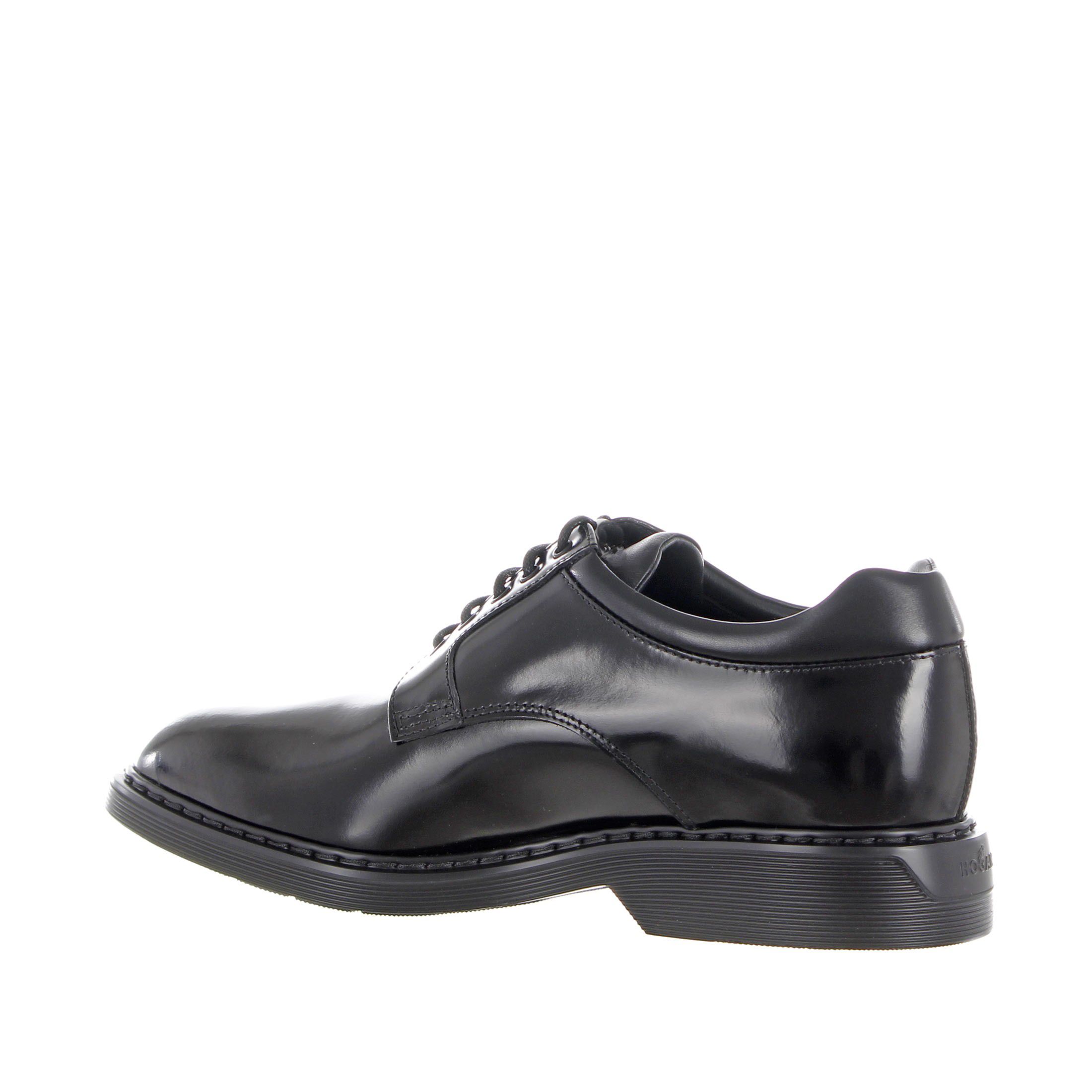 Hogan stringata derby h576 in pelle da uomo