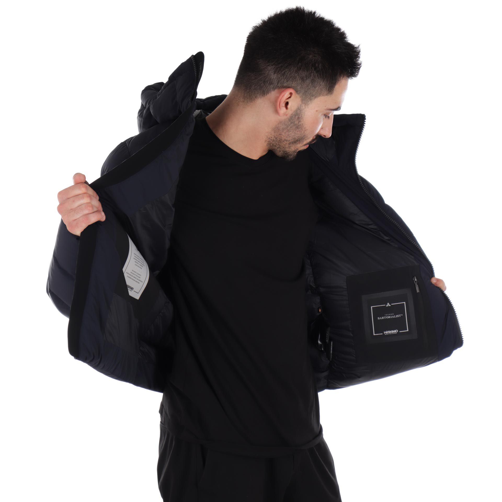 Hèskimo giubbotto bistretch con cappuccio da uomo