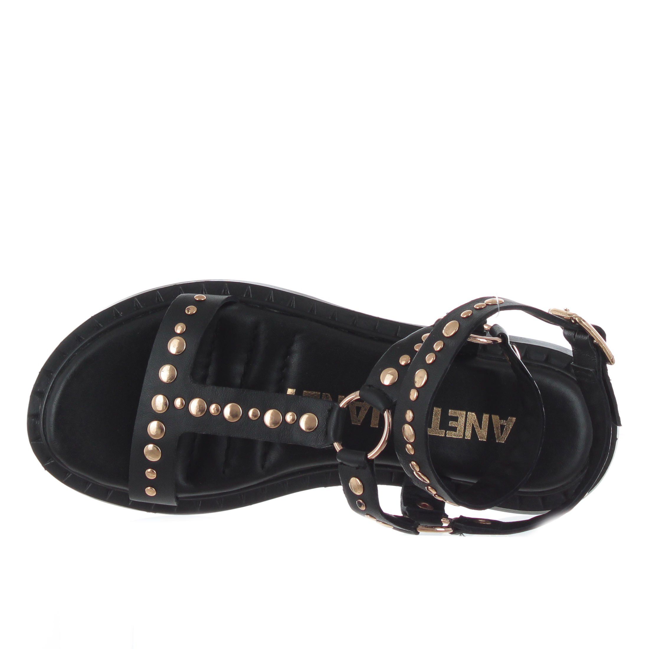 Janet & janet sandalo flat in pelle da donna