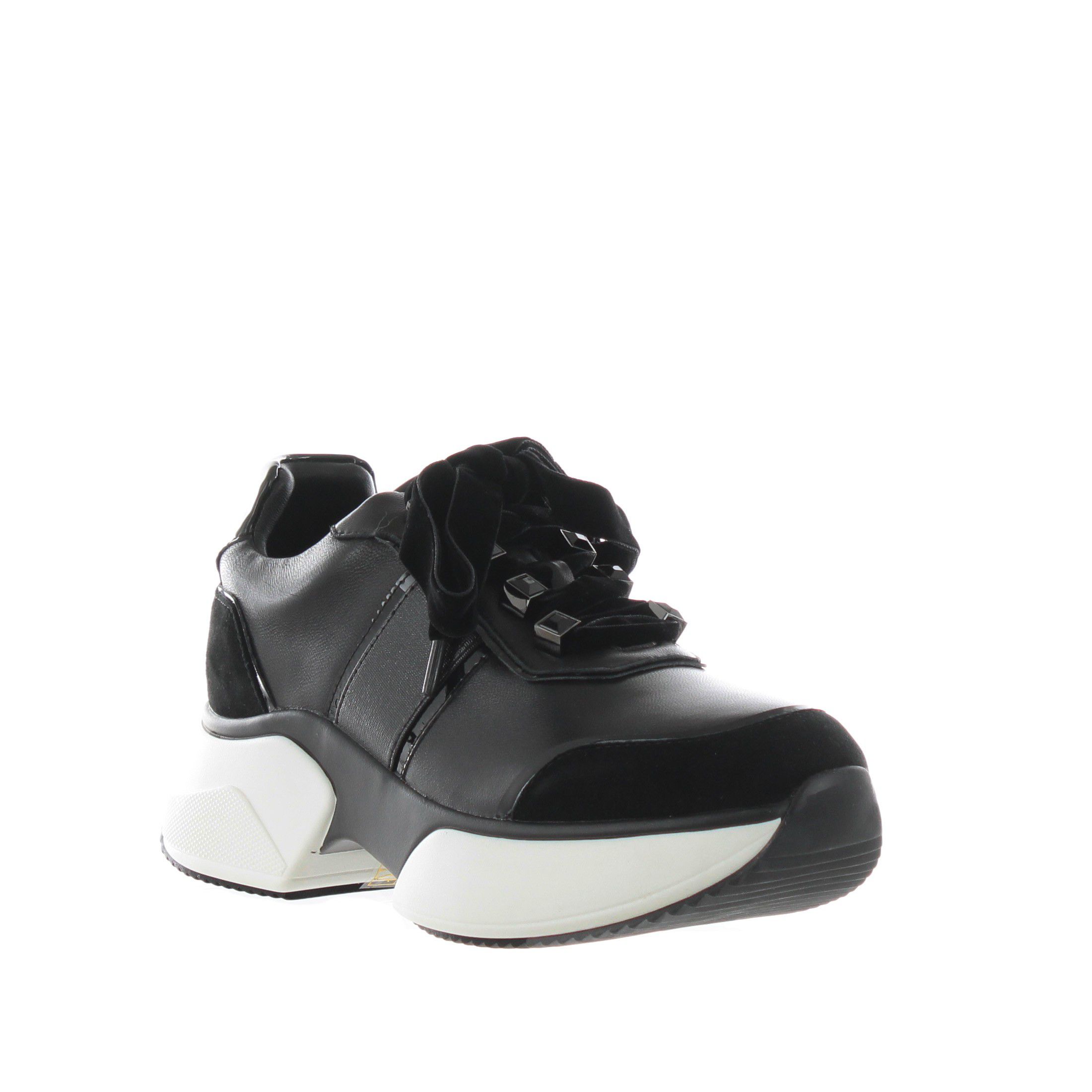 Jeannot sneaker in nappa e camoscio da donna