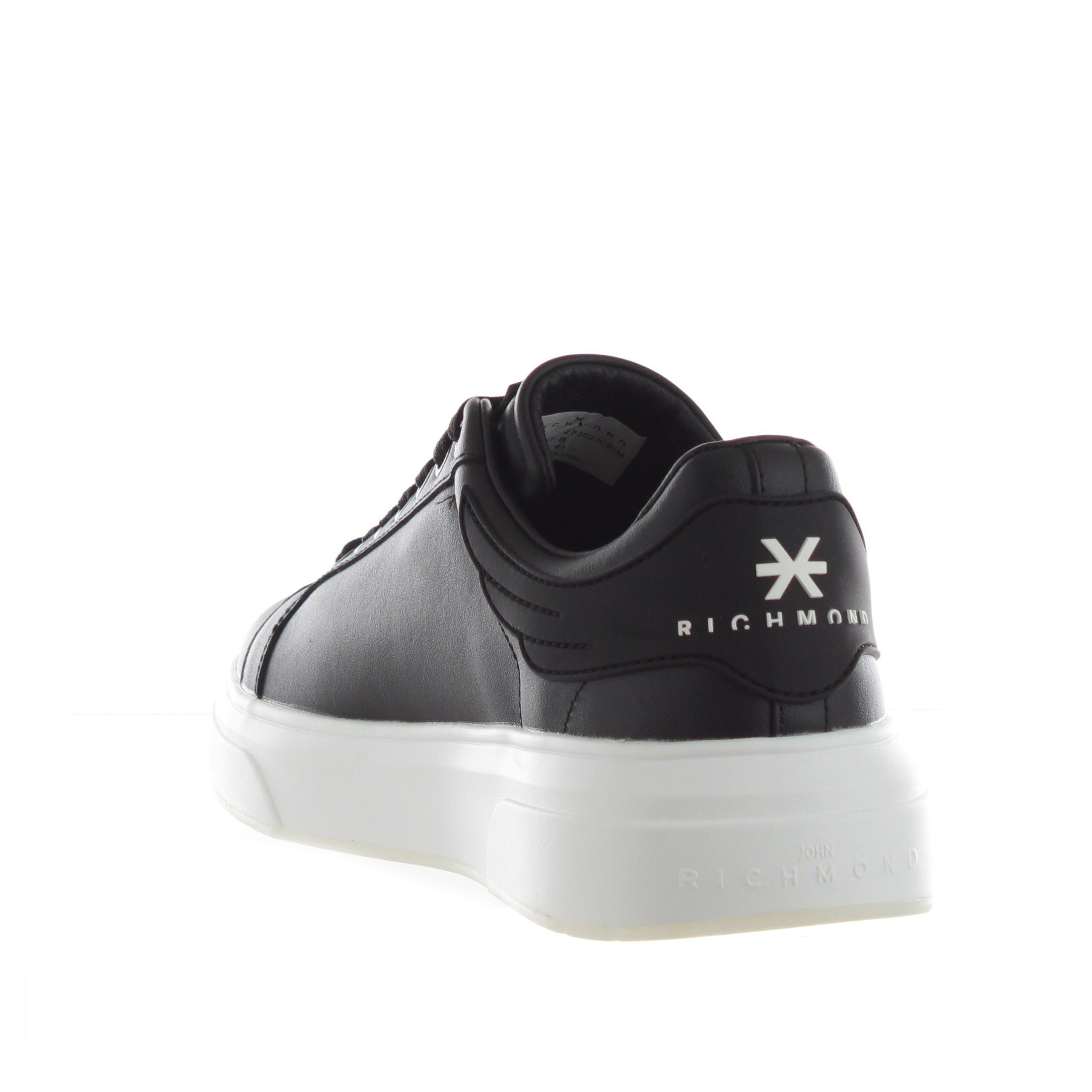 John richmond sneaker in pelle con ali decorative da uomo