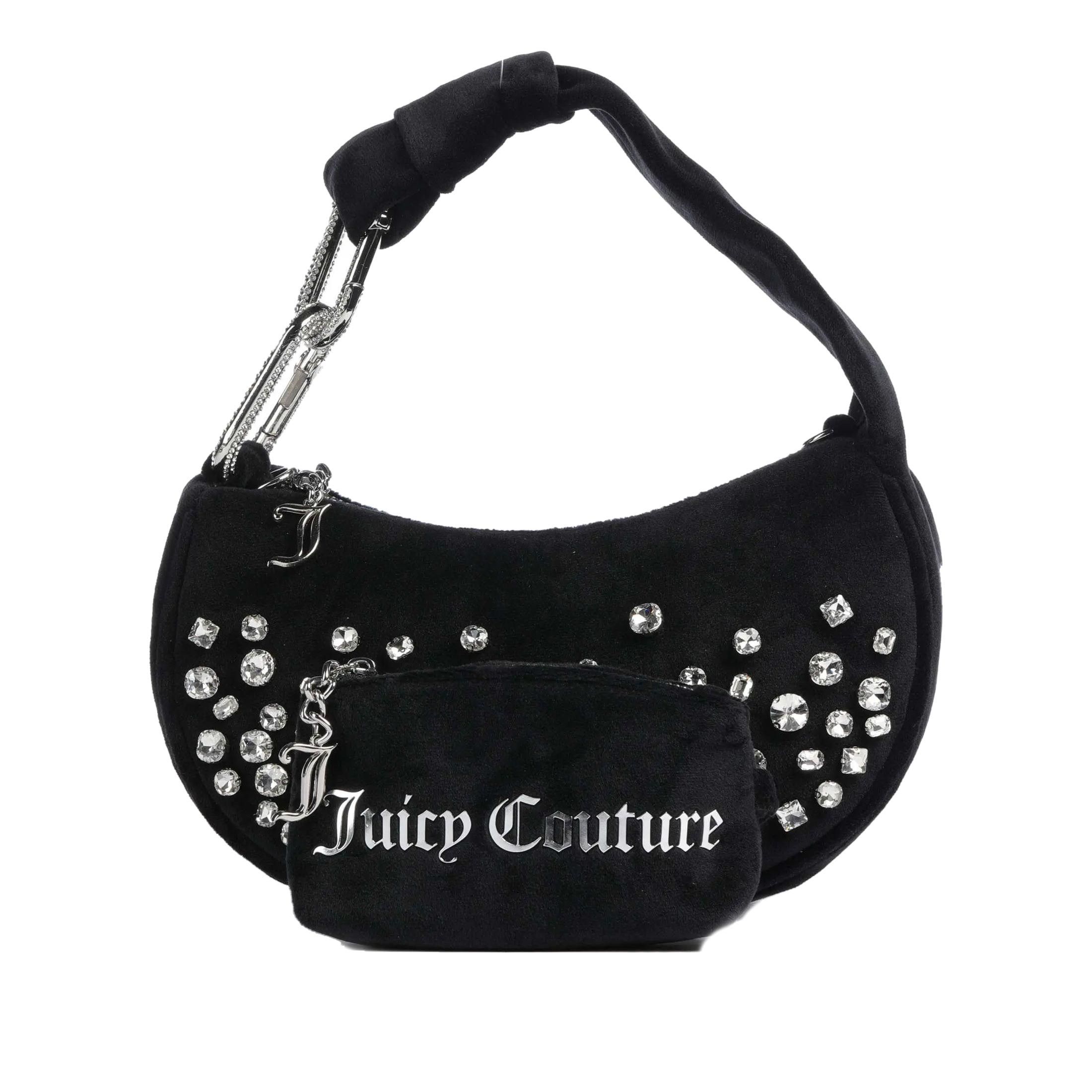 Juicy couture hobo bag blossom in simil velluto da donna