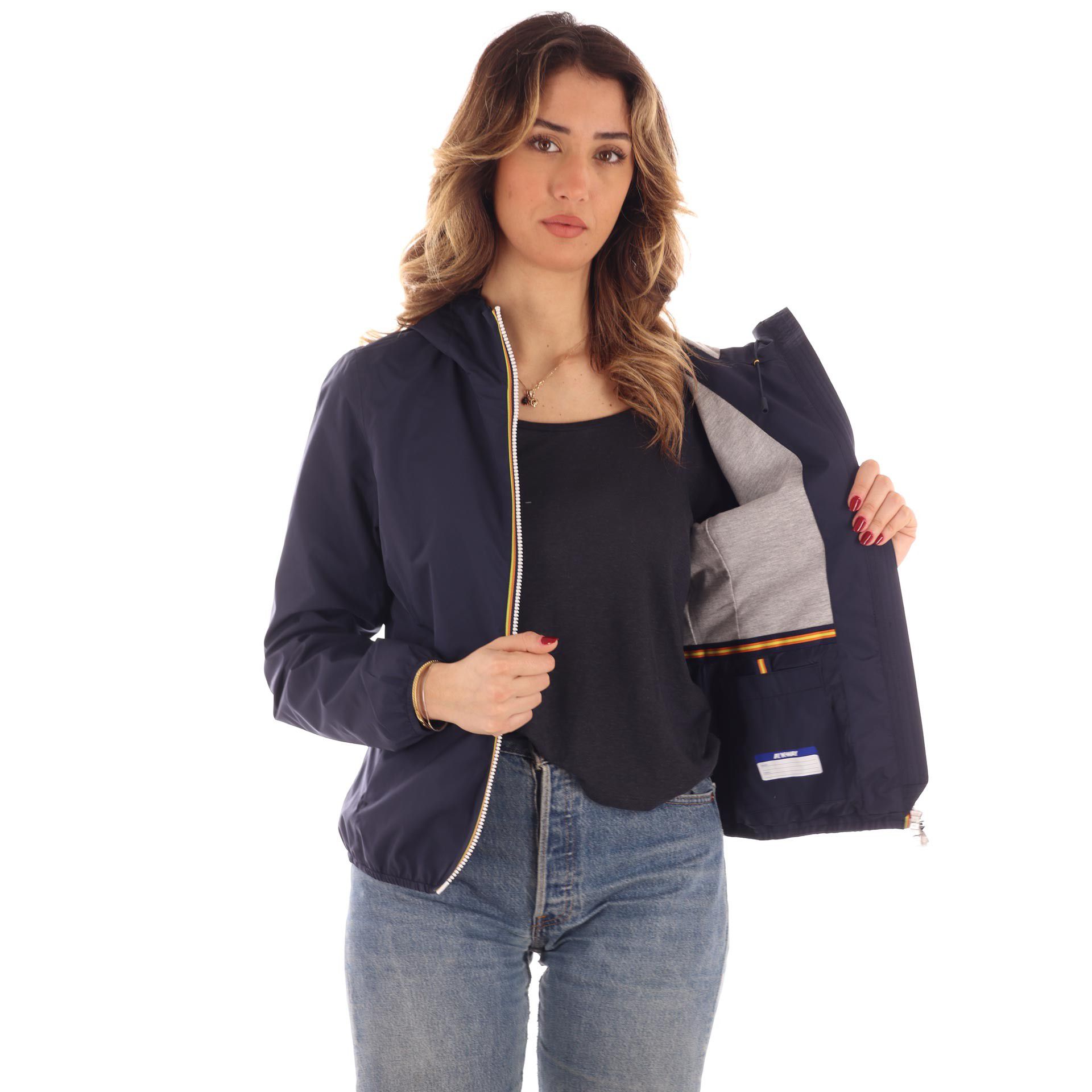 K-way giacca corta lily stretch poly jersey da donna