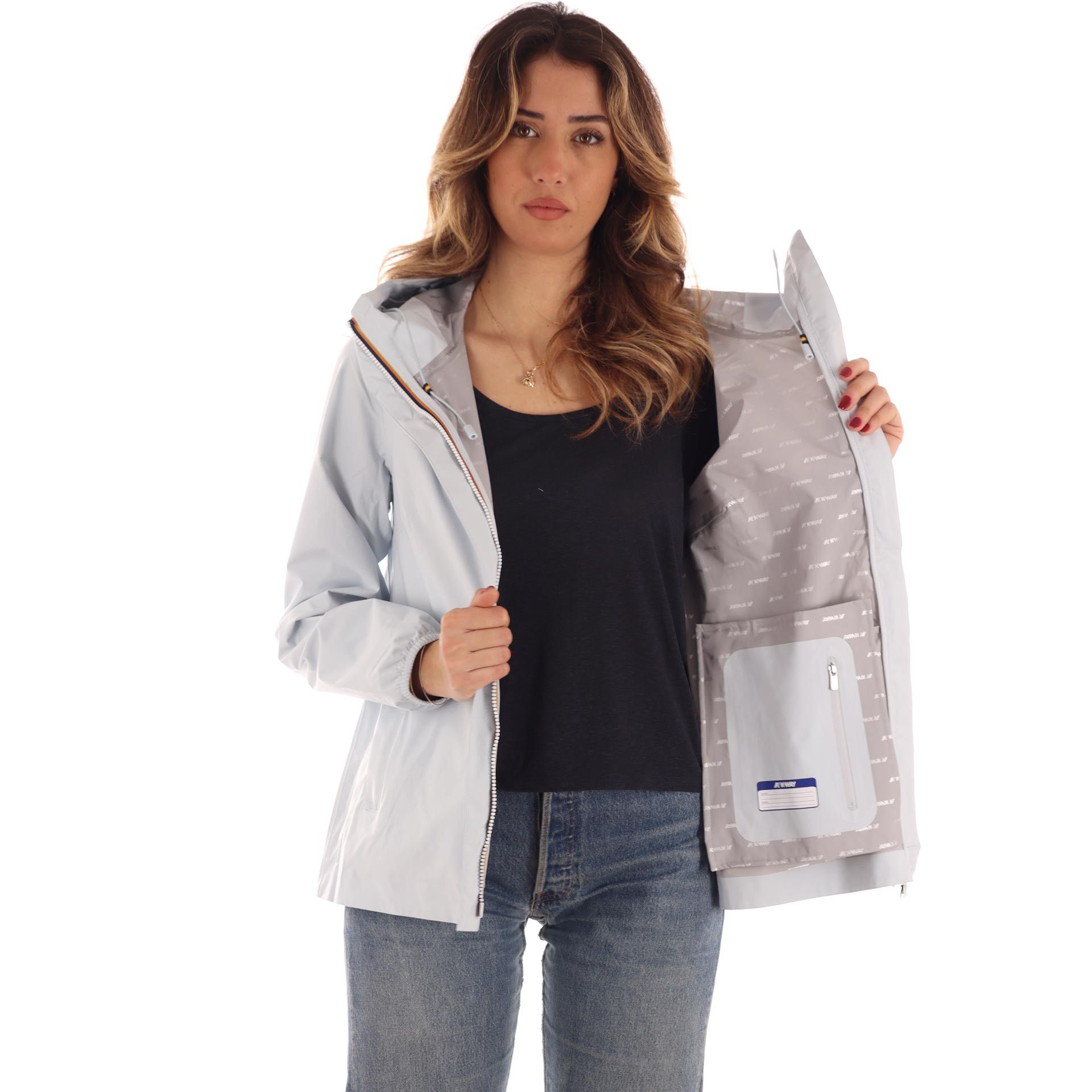 K-way giacca media marguerite stretch dot da donna