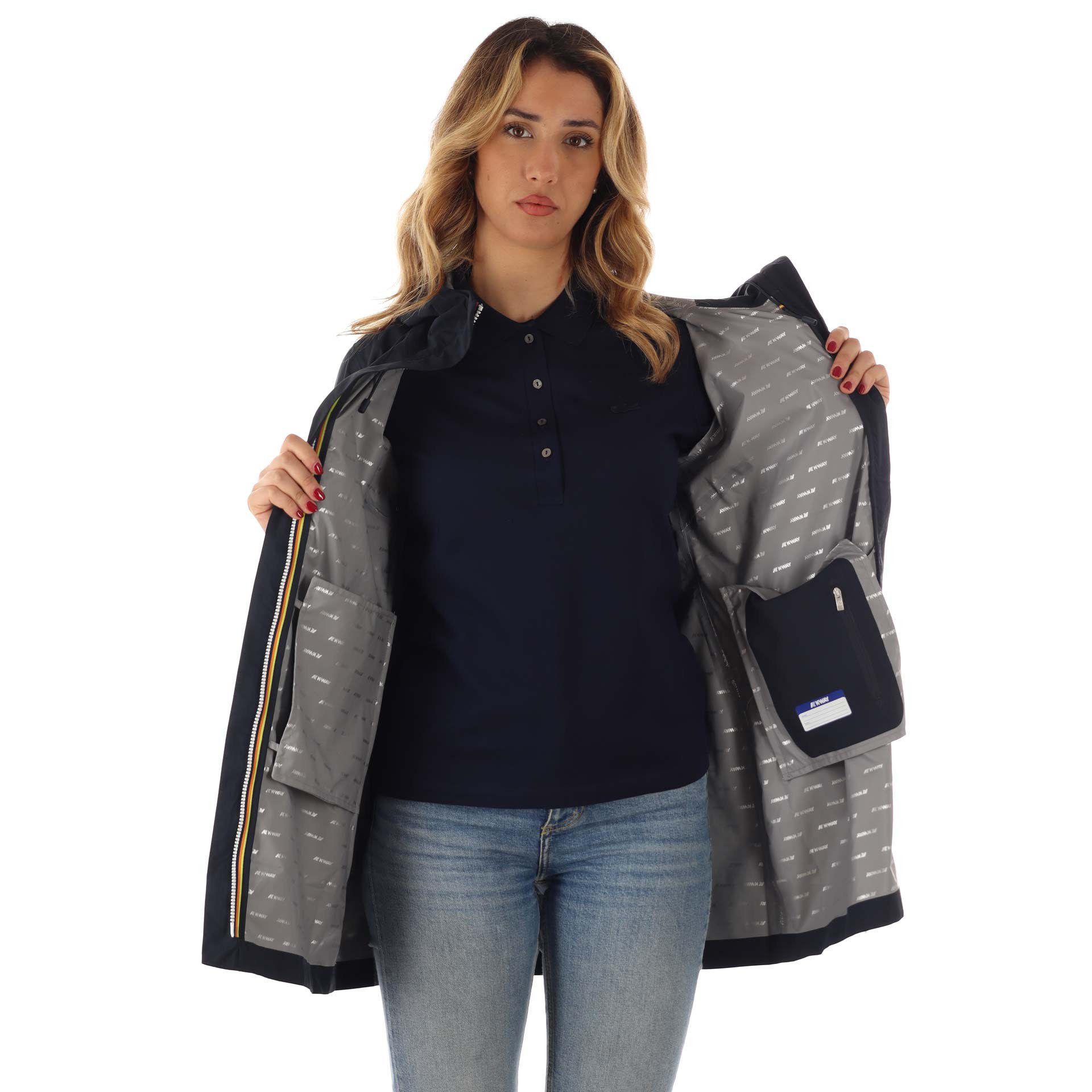 K-way giacca media sophie eco stretch dot da donna