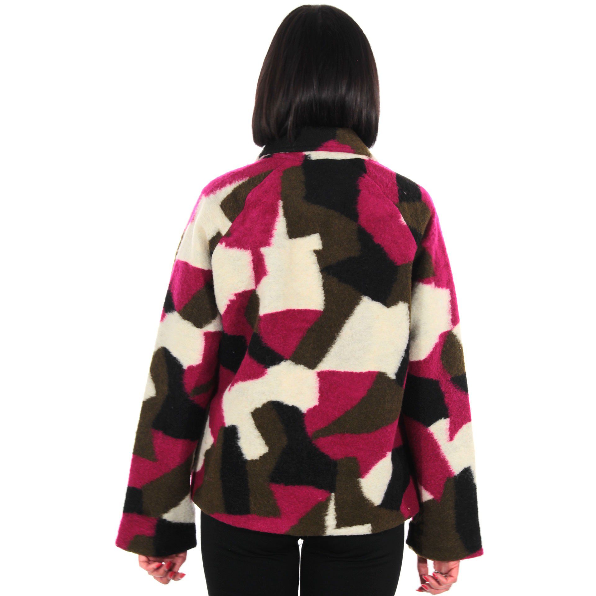K-way giacca soizic wool 3 layer graphic da donna