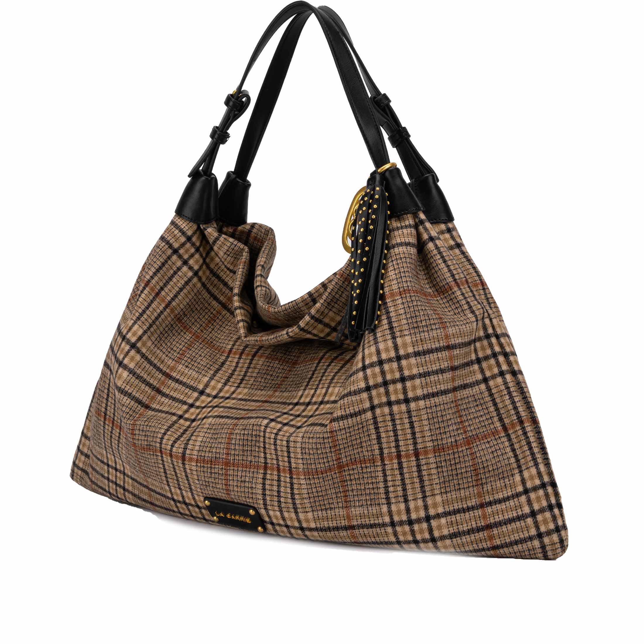 La carrie shopper scottish atena medium in tessuto  da donna