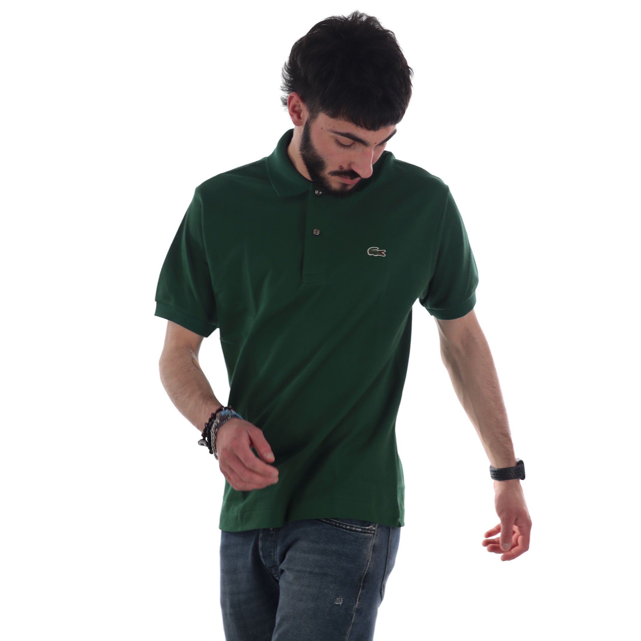 Lacoste polo l.12.12 di taglio classico in petit piqué da uomo