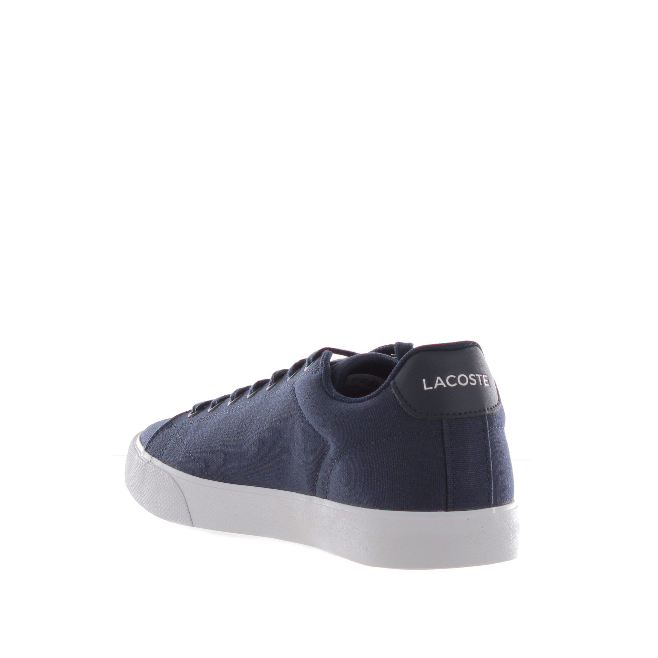 Lacoste sneaker lerond set in denim da uomo
