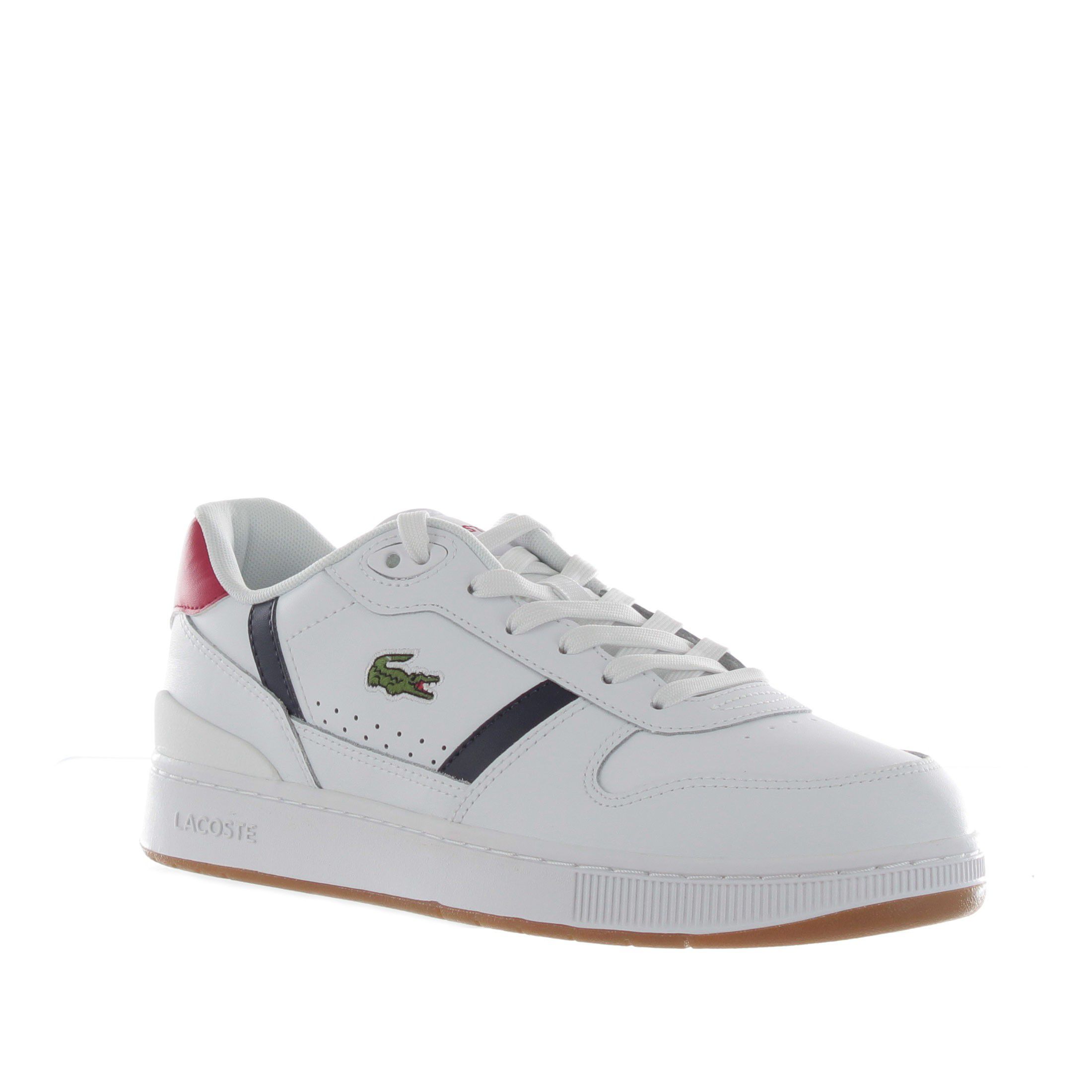 Lacoste sneaker t-clip set in denim da uomo