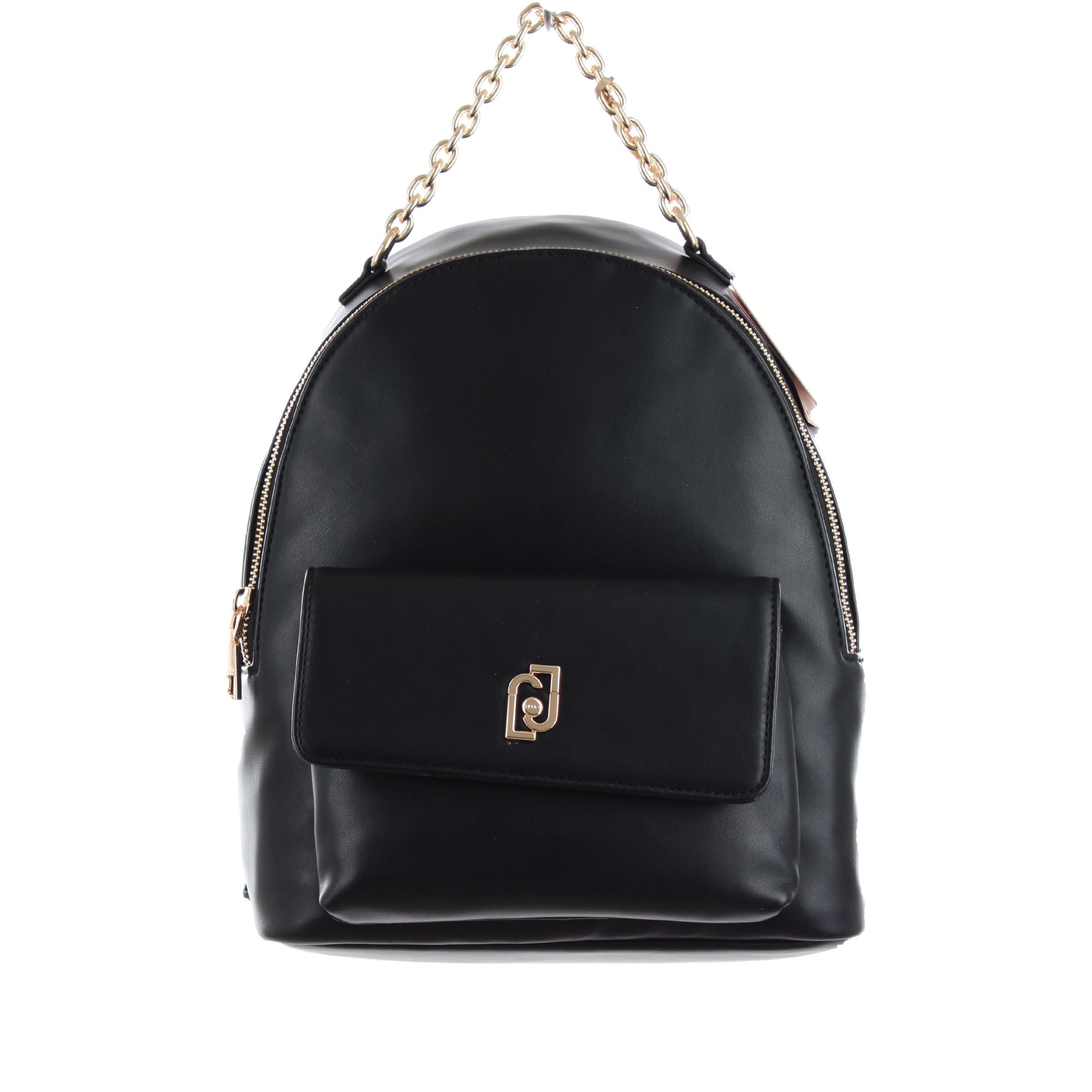 Liu jo backpack achala medium in similpelle lucida da donna