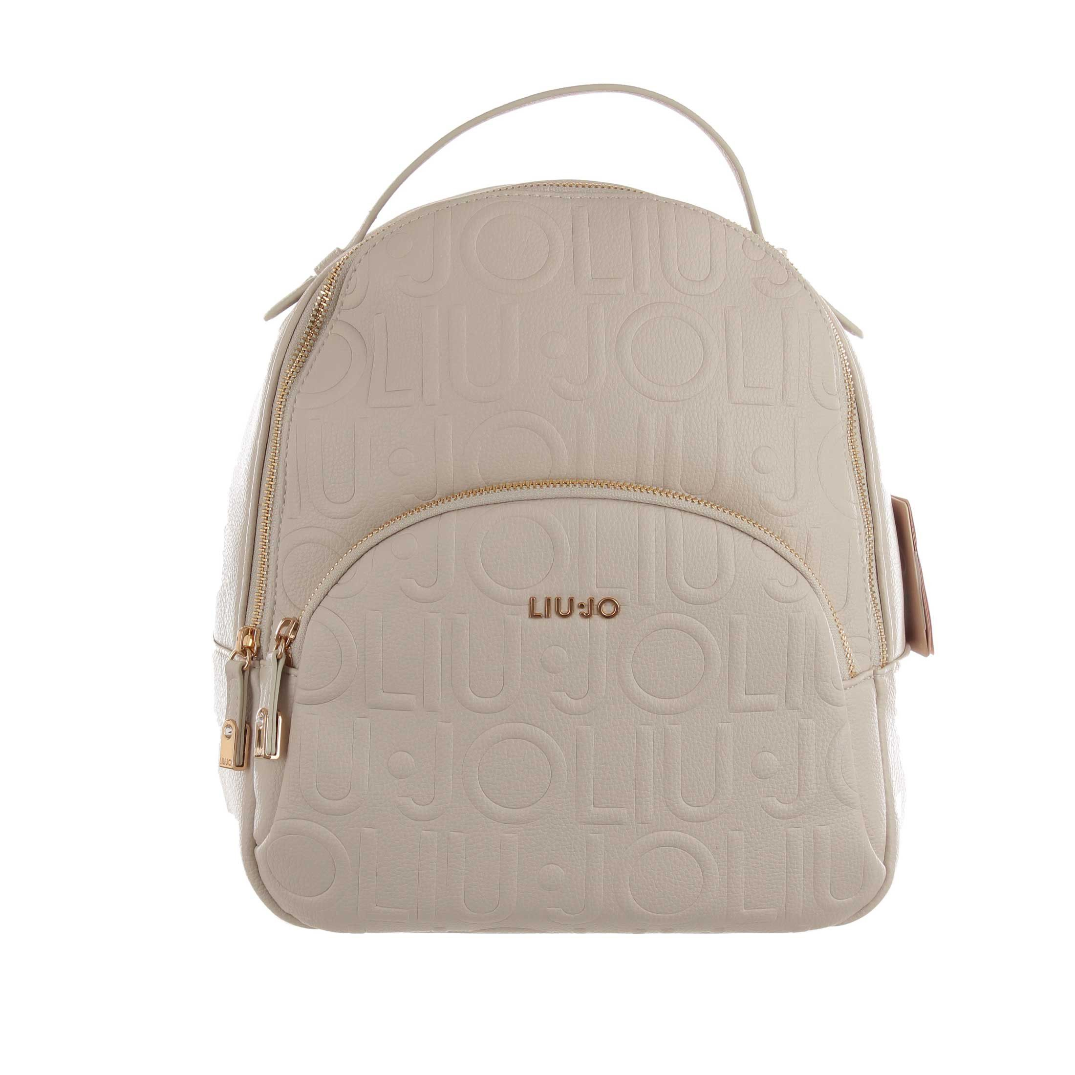 Liu jo backpack medium in similpelle logata da donna