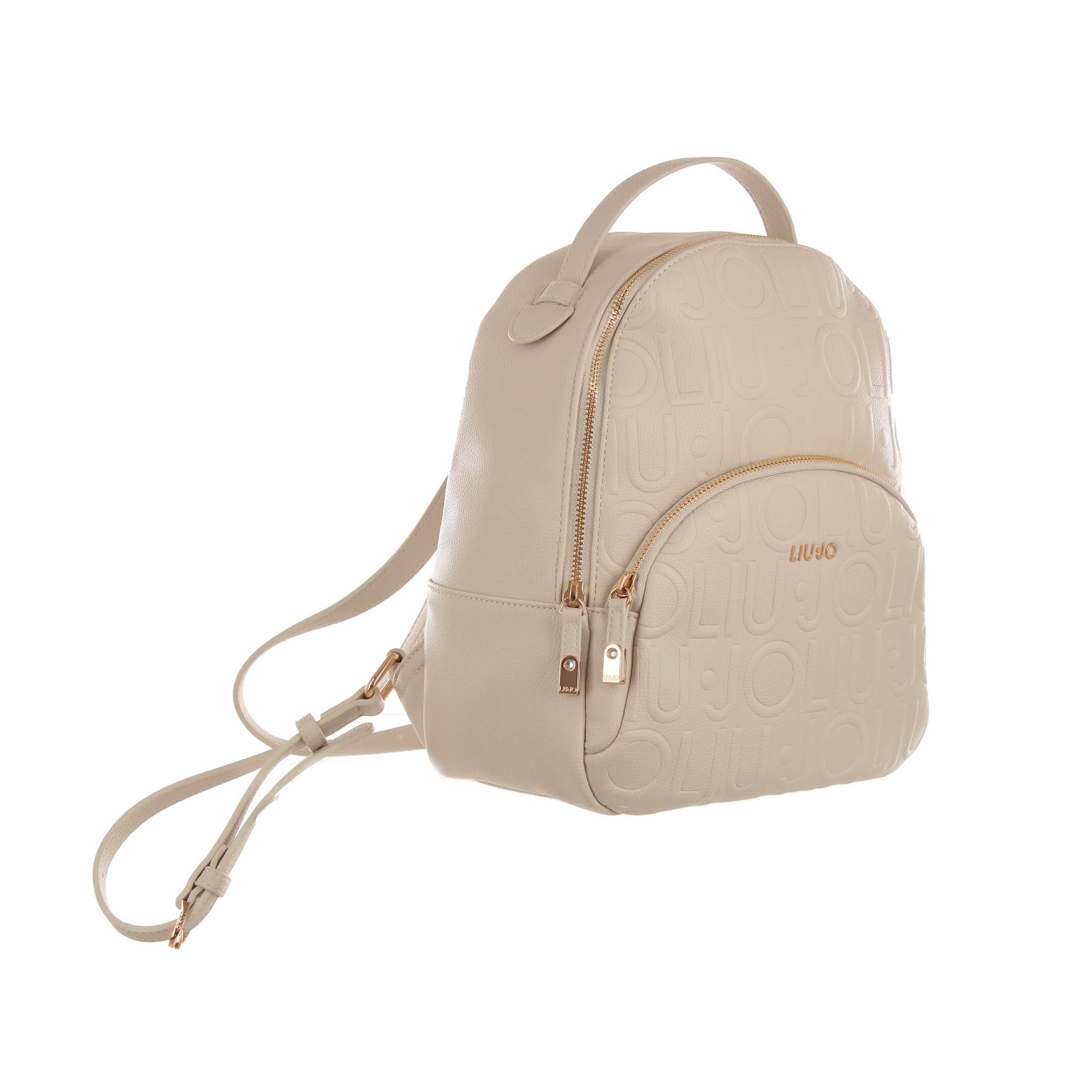Liu jo backpack medium in similpelle logata da donna