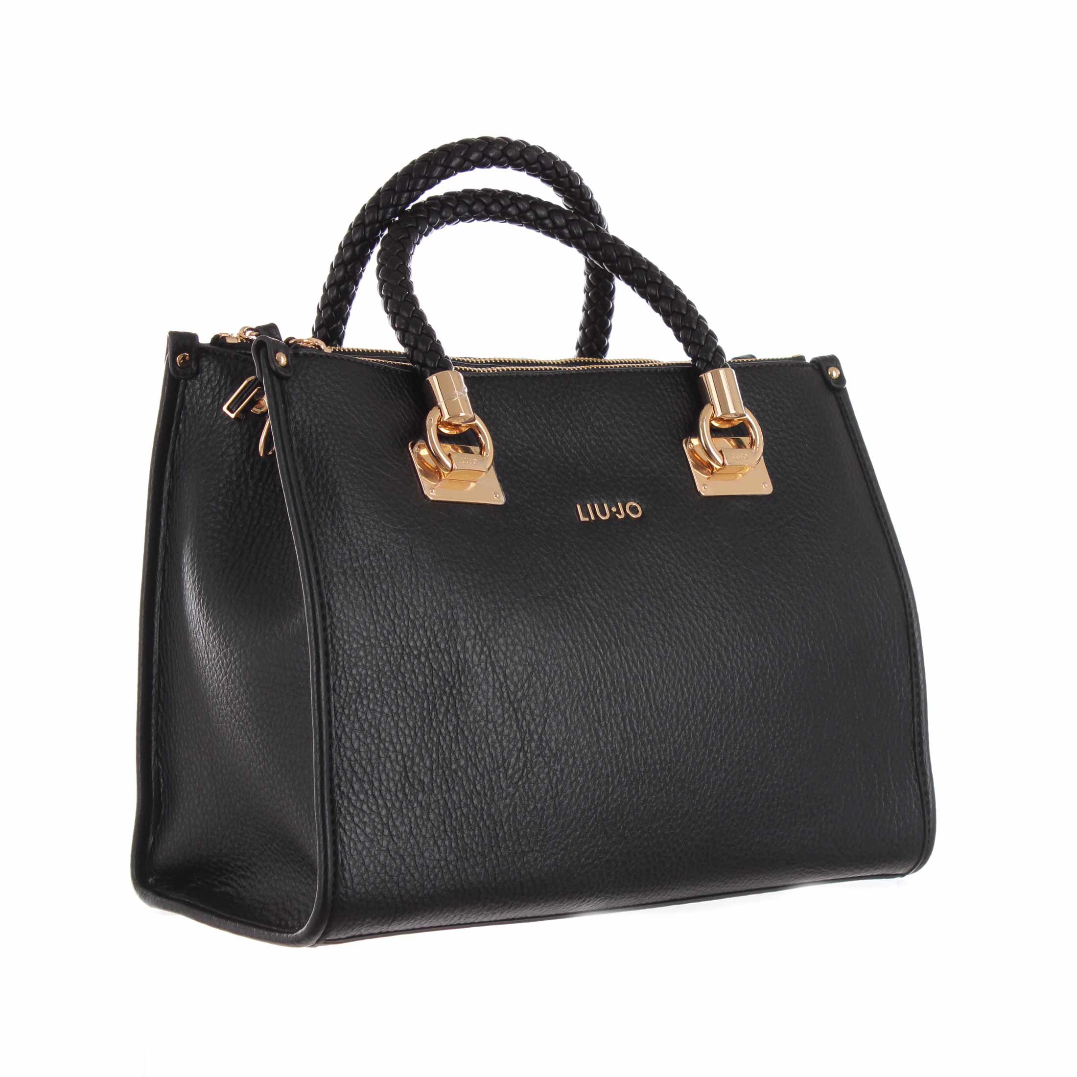 Liu jo borsa a mano manh satchel ecs medium in similpelle da donna