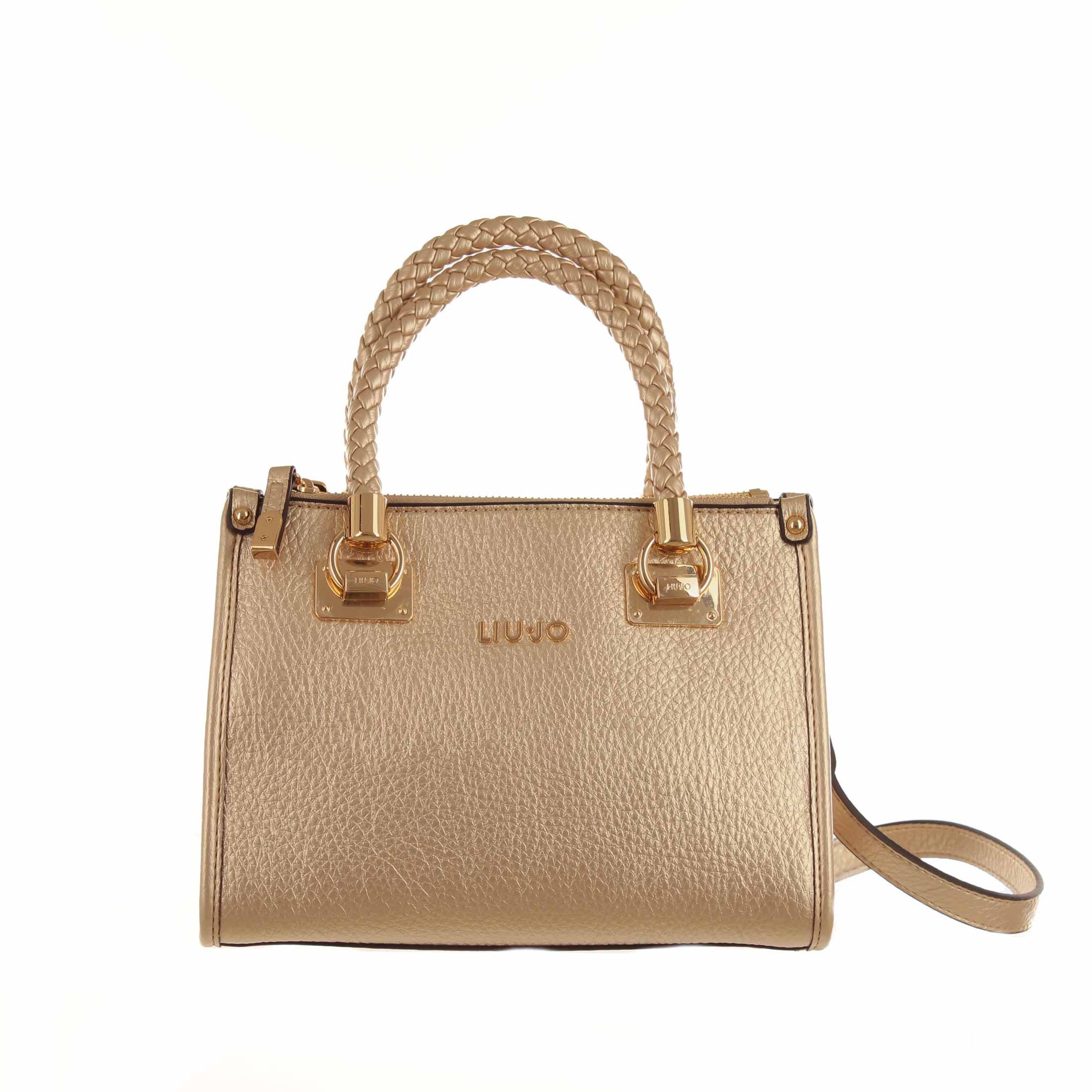 Liu jo borsa a mano manh satchel ecs small in similpelle da donna