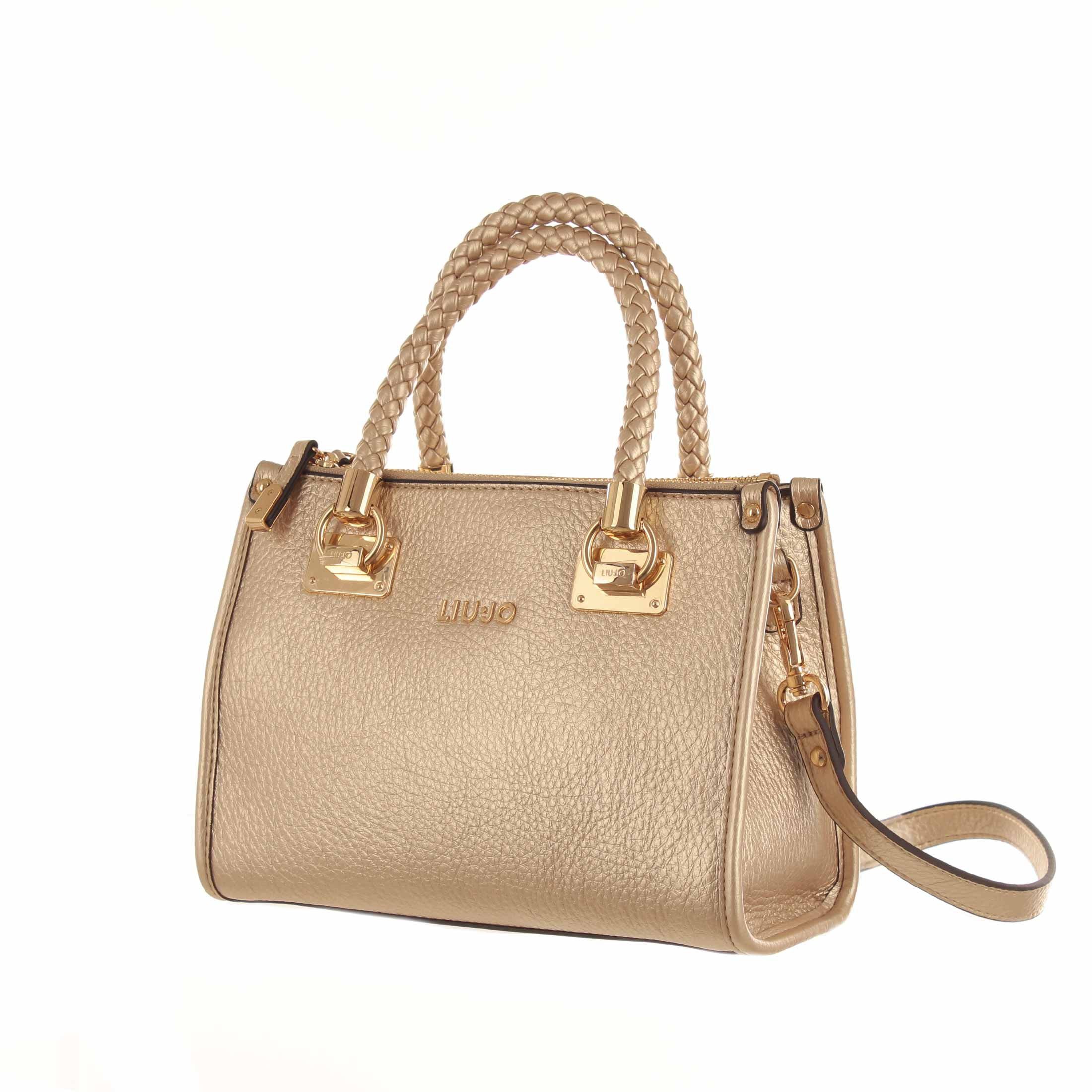 Liu jo borsa a mano manh satchel ecs small in similpelle da donna