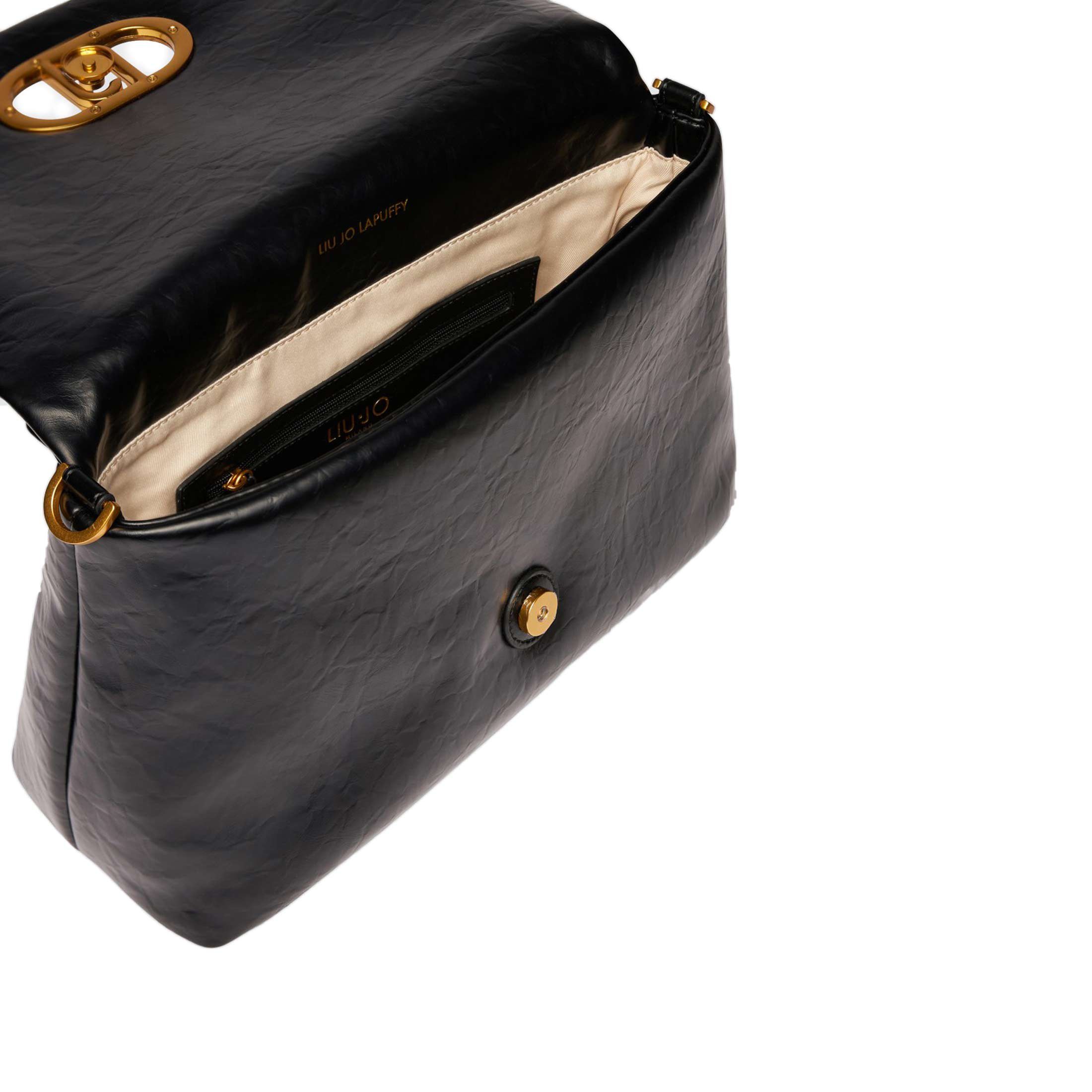 Liu jo borsa a tracolla lapuffy ecs large in similpellle da donna
