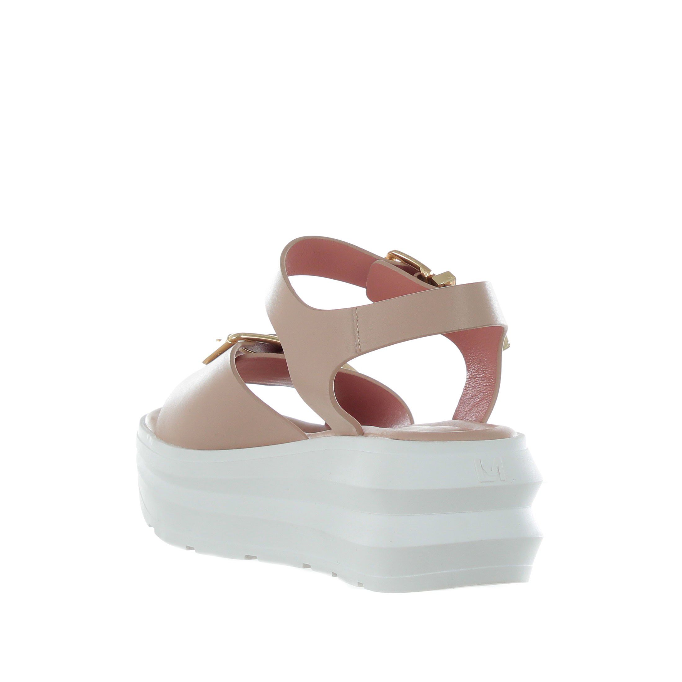Lorenzo mari sandalo platform zoe in pelle da donna