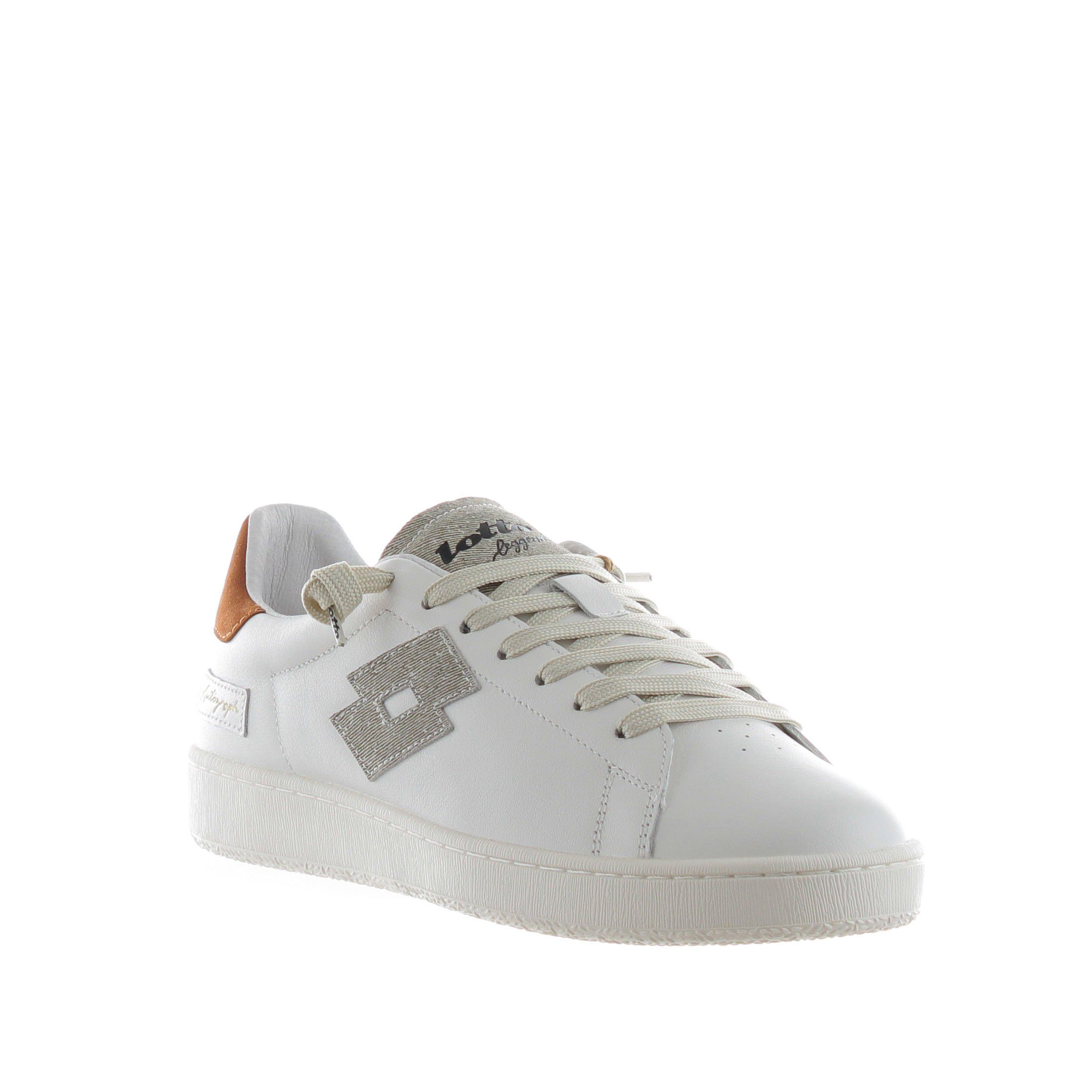 Lotto sneaker autograph stripes in pelle da uomo