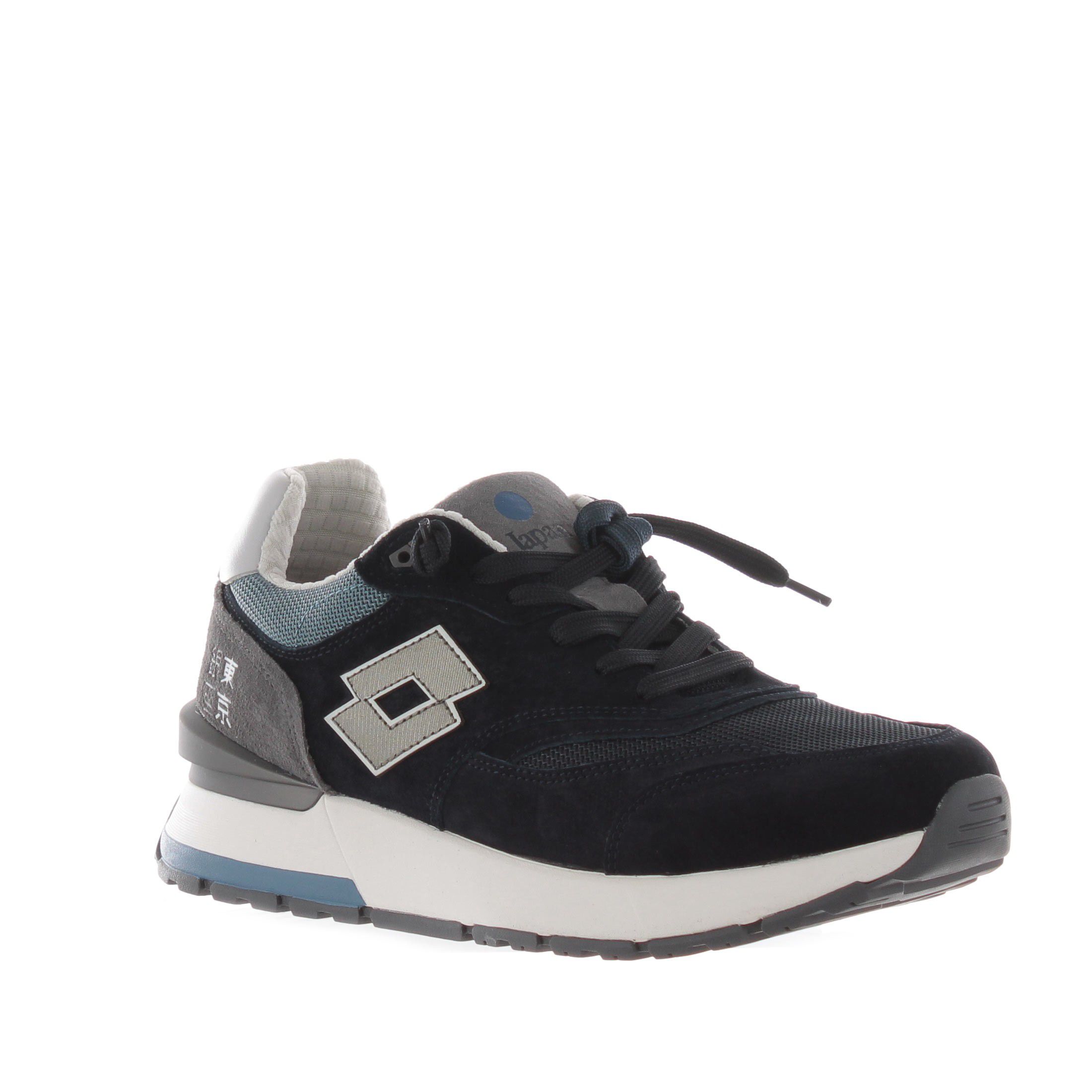 Lotto sneaker tokyo ginza pure in camoscio e mesh da uomo