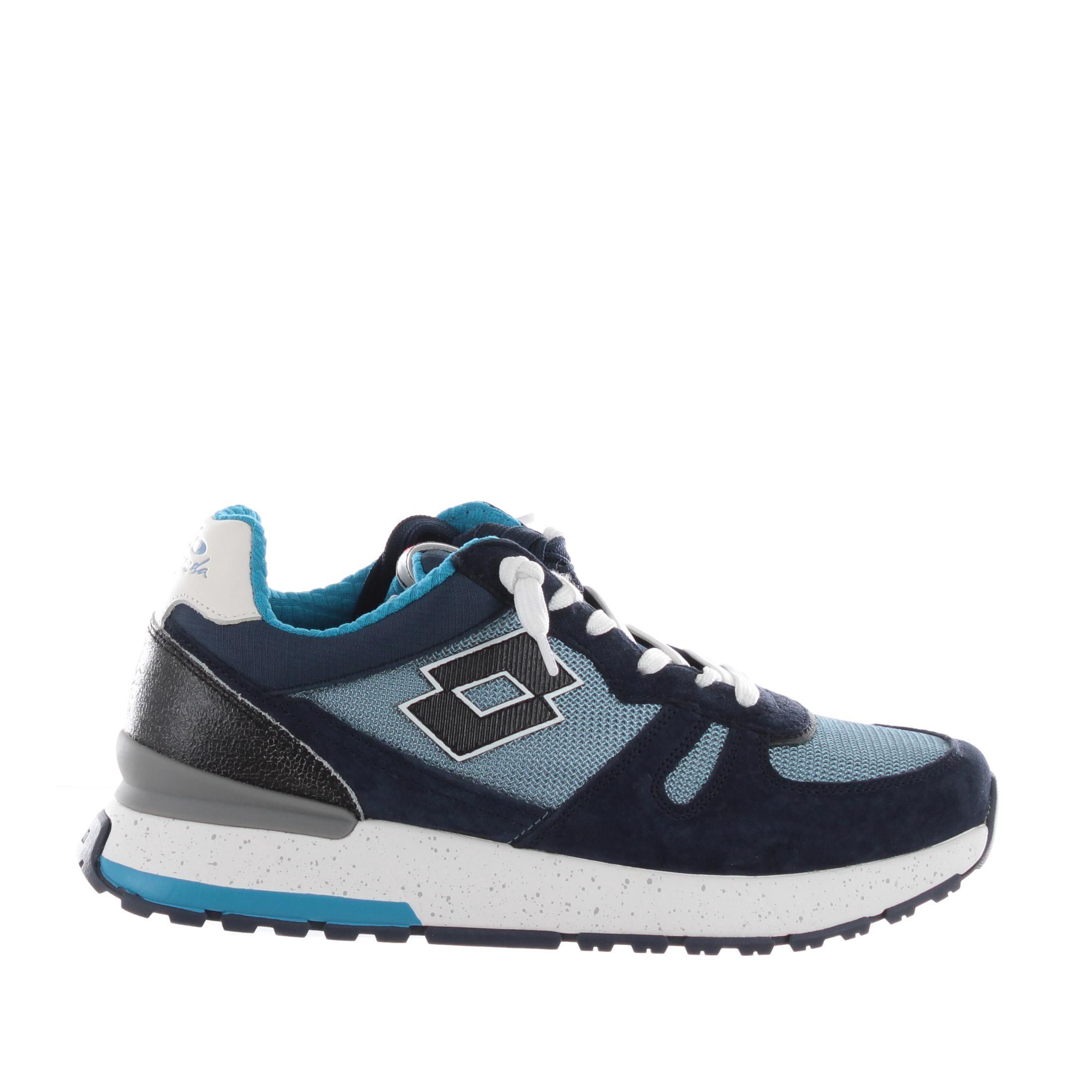 Lotto sneaker tokyo shibuya in suede e tessuto tecnico da uomo