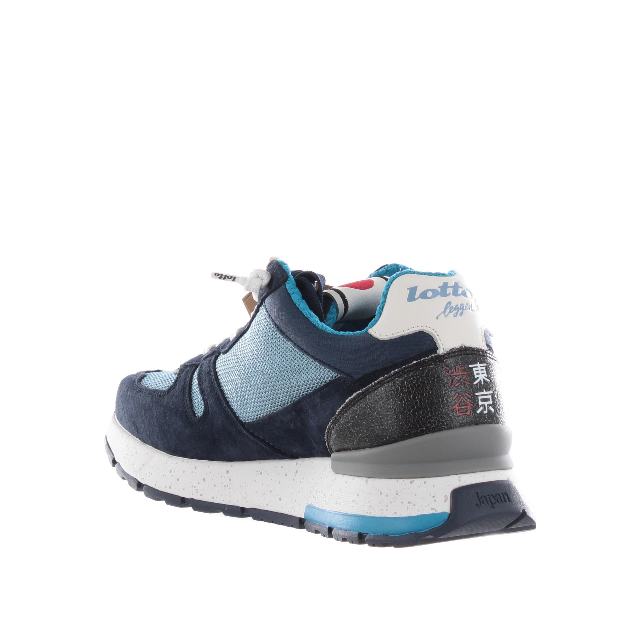 Lotto sneaker tokyo shibuya in suede e tessuto tecnico da uomo