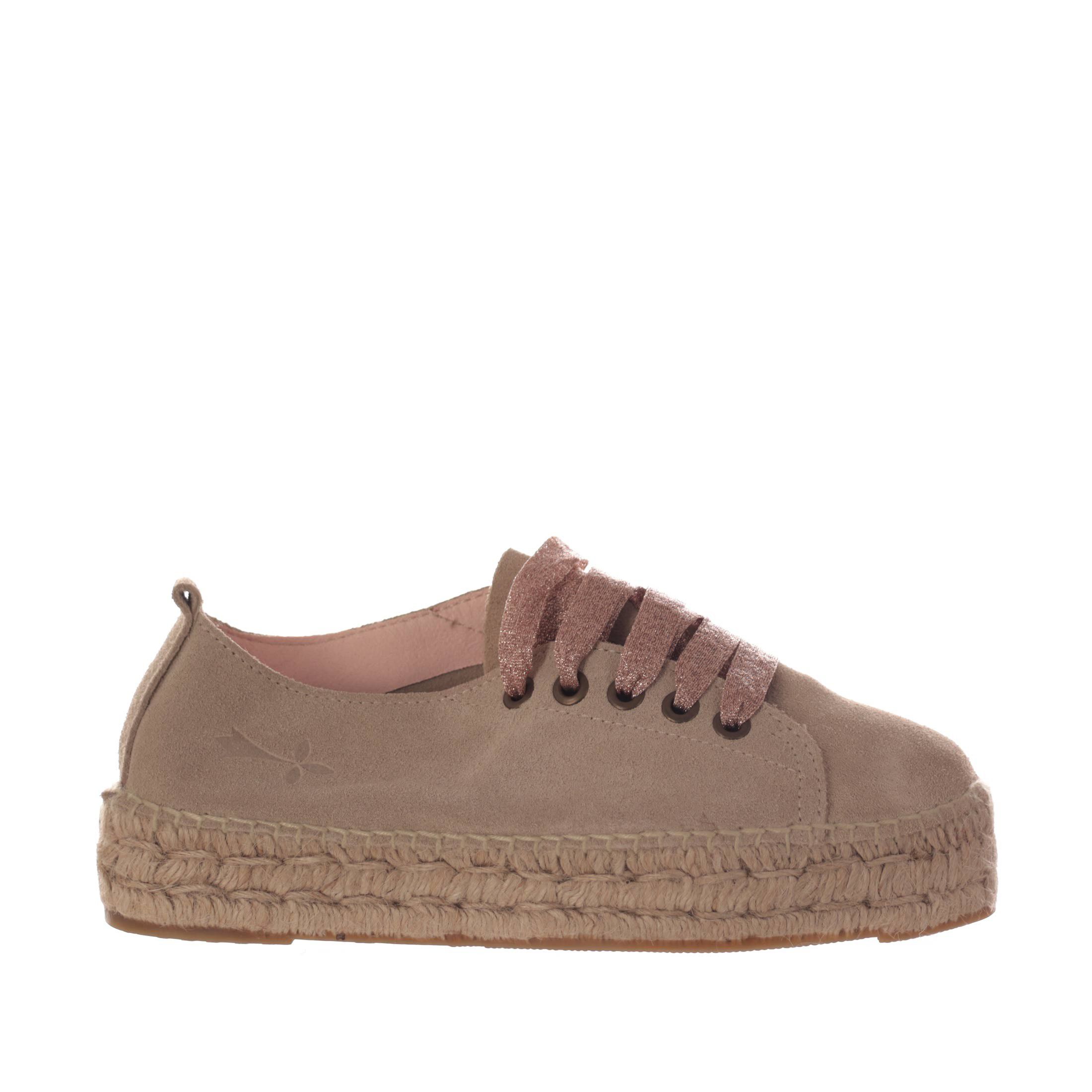 Manebi' espadrillas sneaker in camoscio da donna