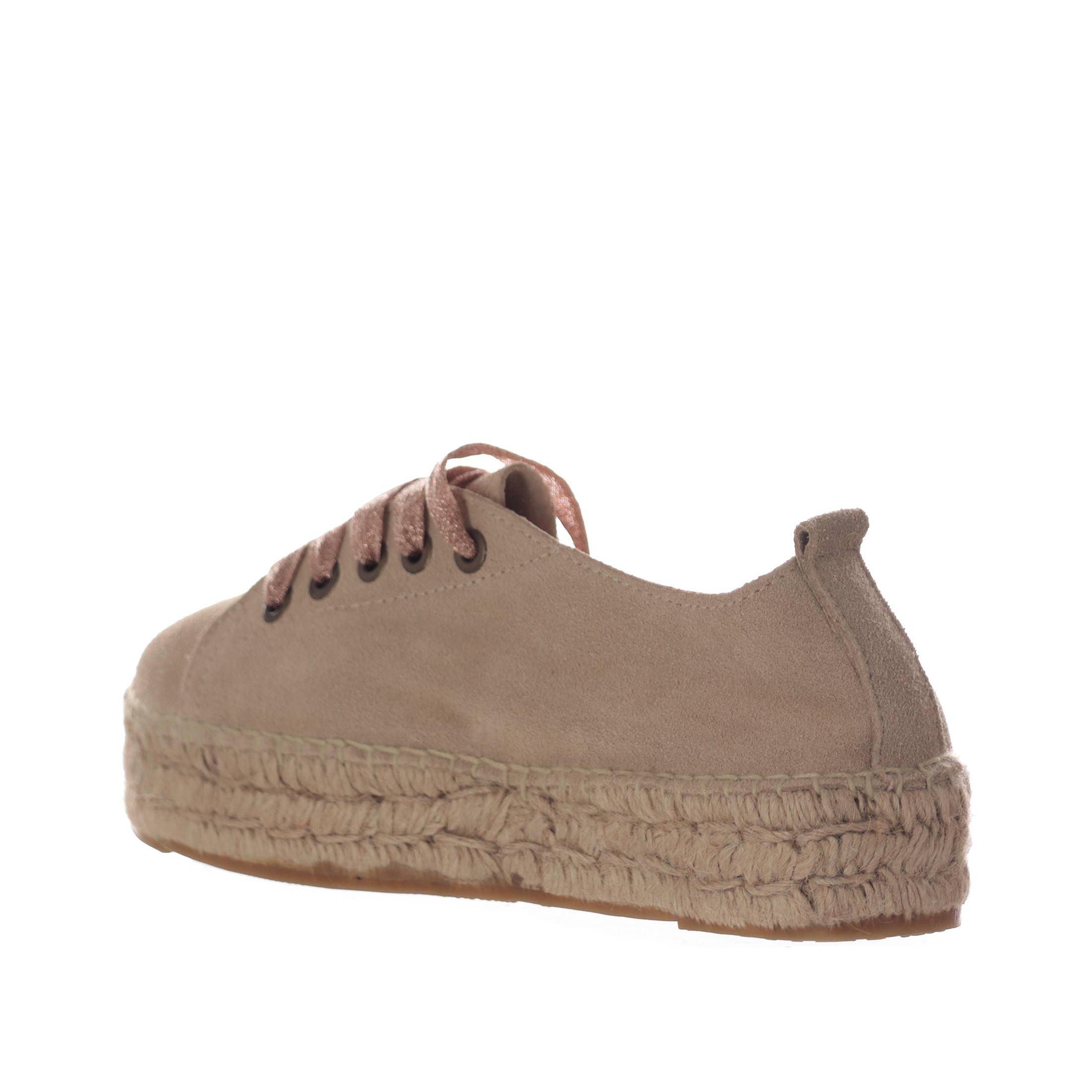 Manebi' espadrillas sneaker in camoscio da donna