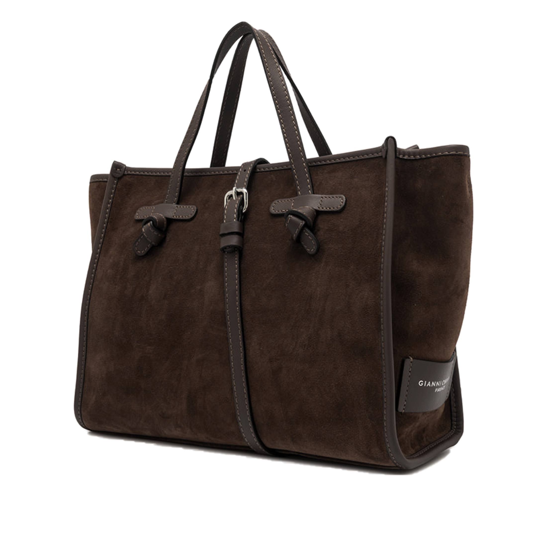 Marcella club borsa shopping in camoscio e pelle da donna