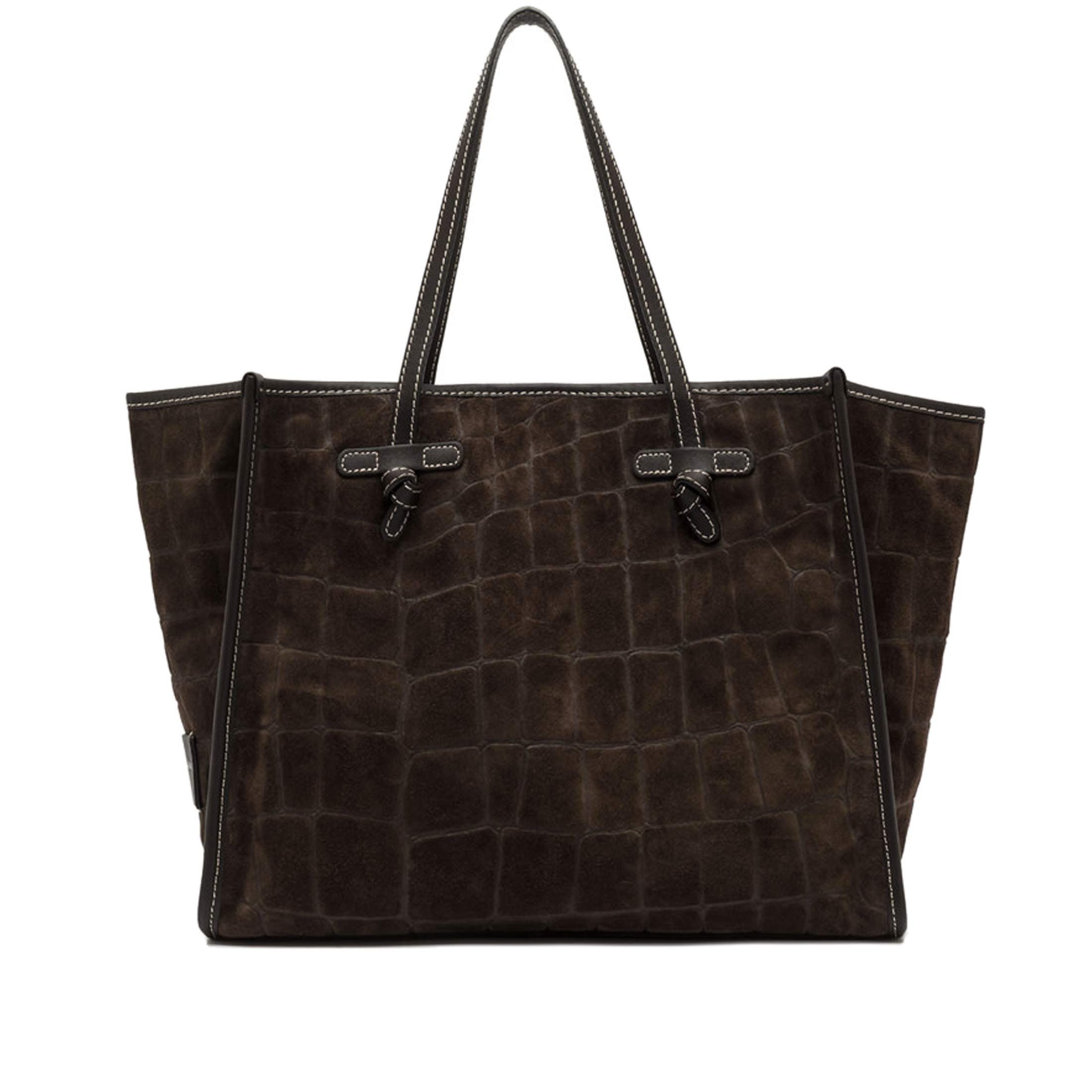 Marcella club borsa shopping in camoscio effetto cocco da donna